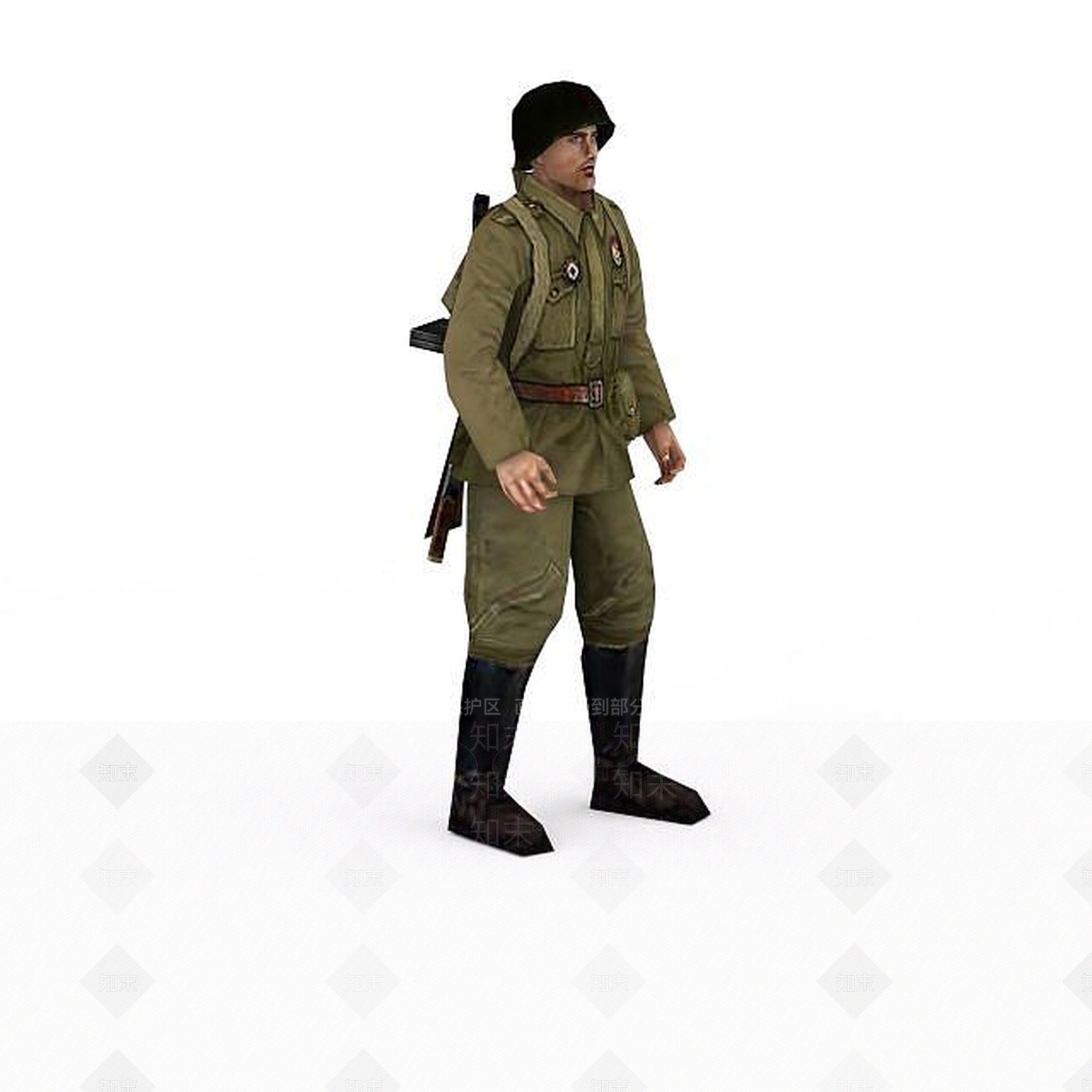 现代军人士兵战士男人3D模型下载【ID:1199873194】