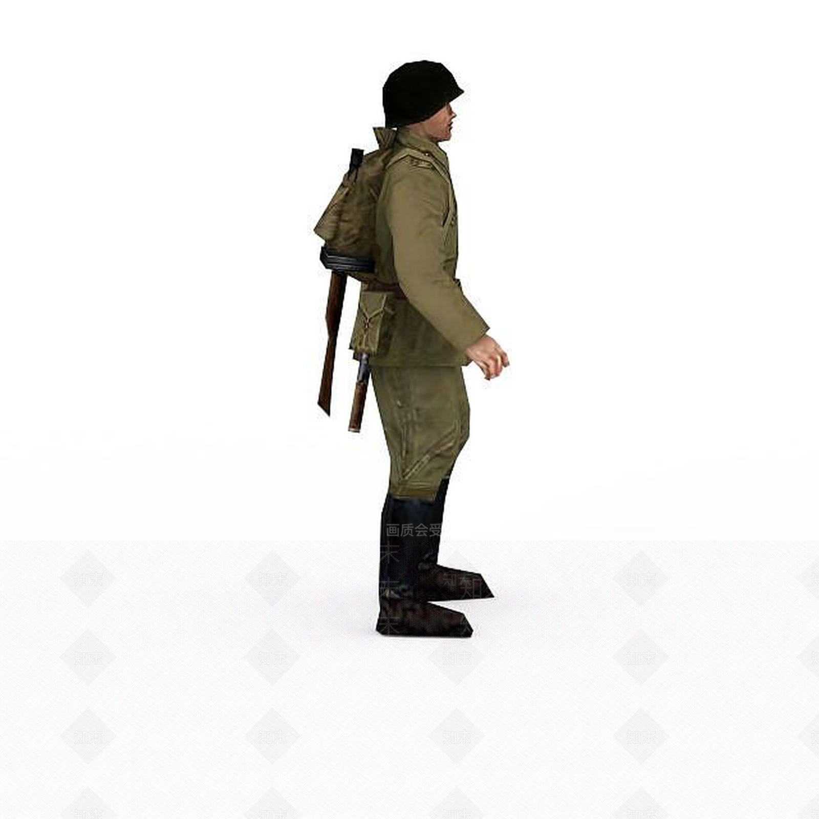 现代军人士兵战士男人3D模型下载【ID:1199873194】