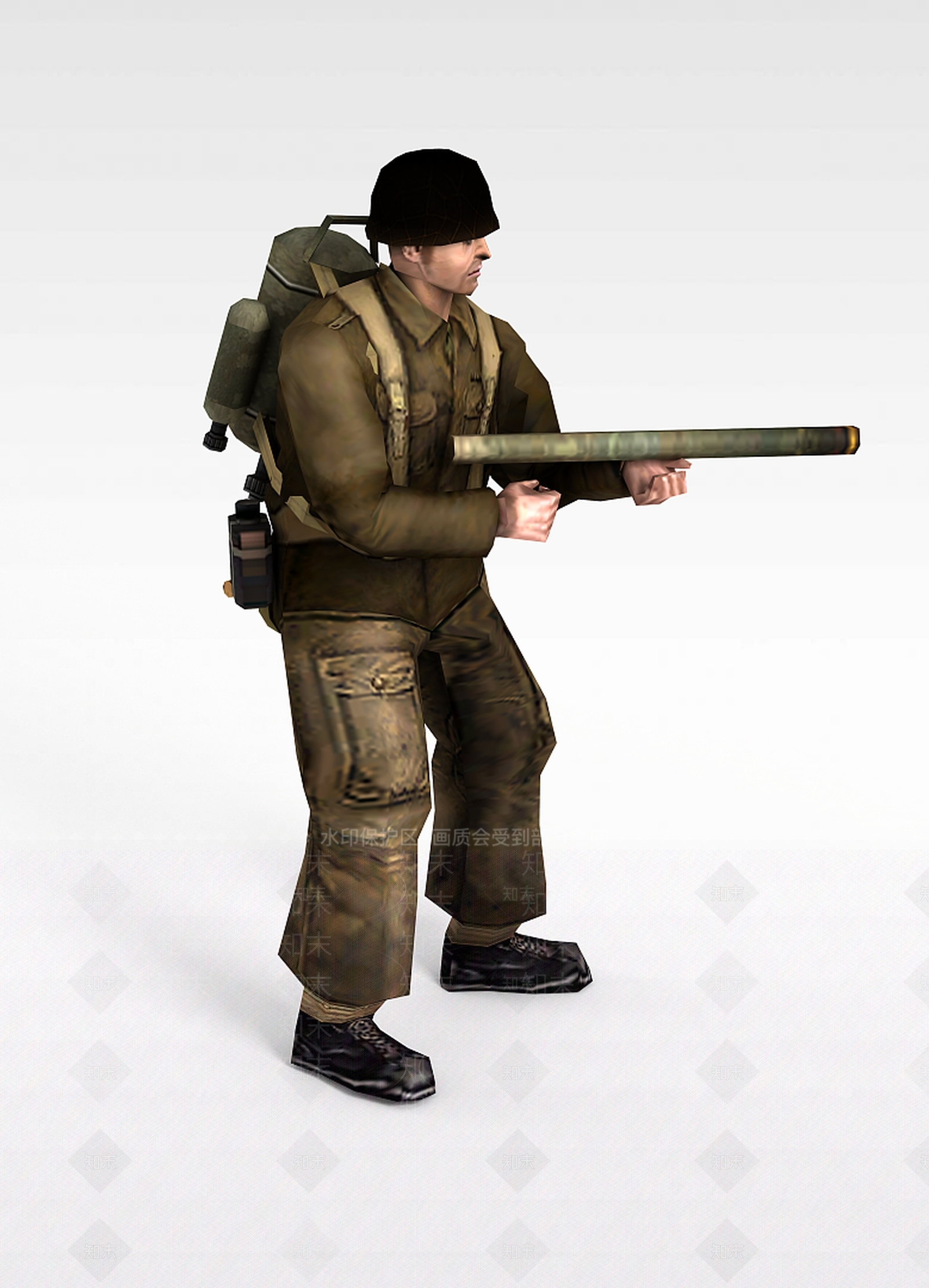 现代军人士兵战士男人3D模型下载【ID:1199873166】