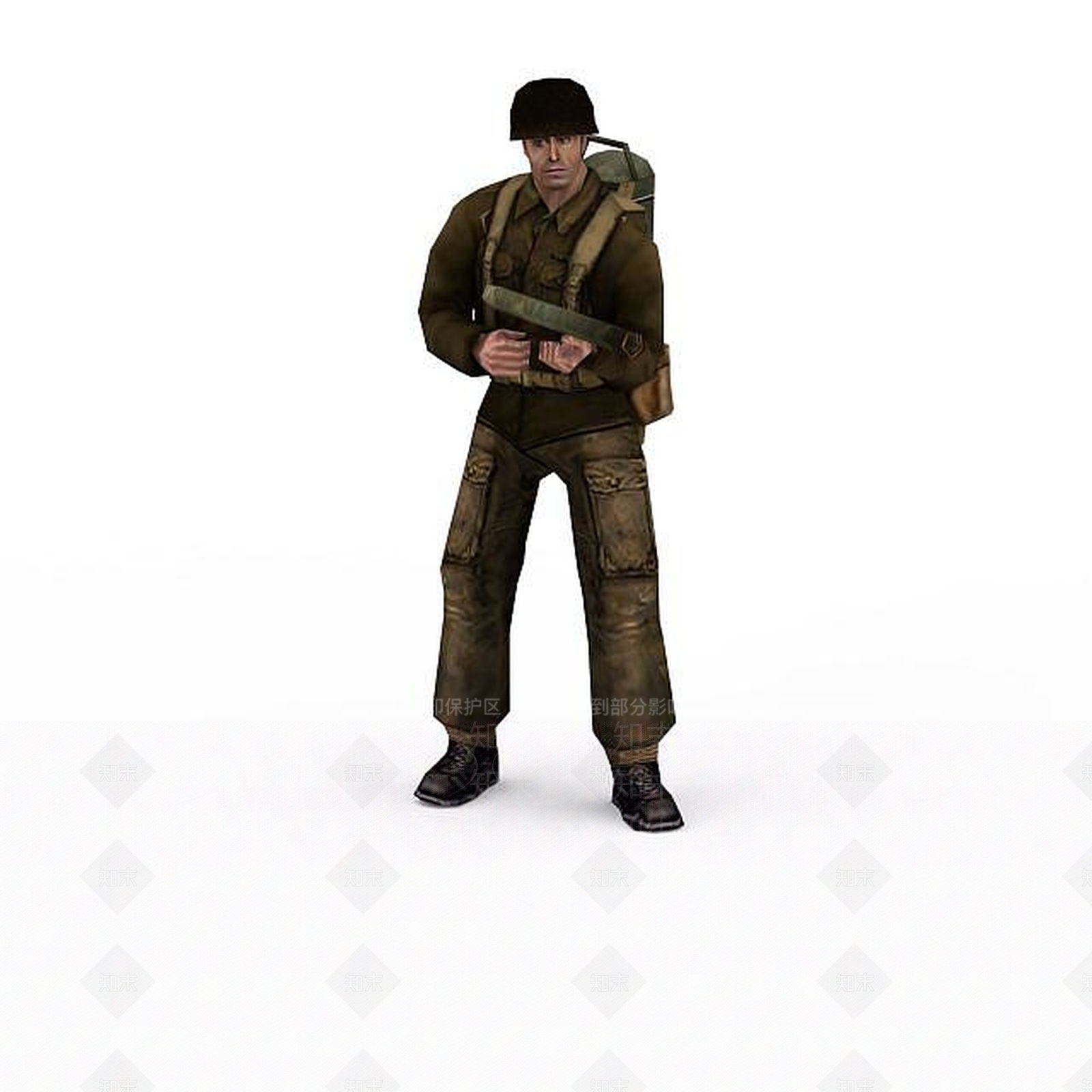 现代军人士兵战士男人3D模型下载【ID:1199873166】