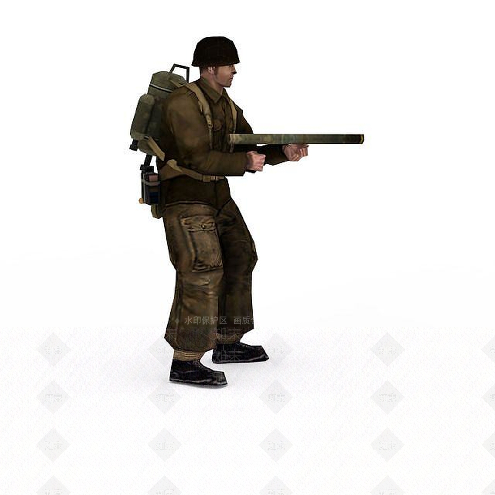 现代军人士兵战士男人3D模型下载【ID:1199873166】