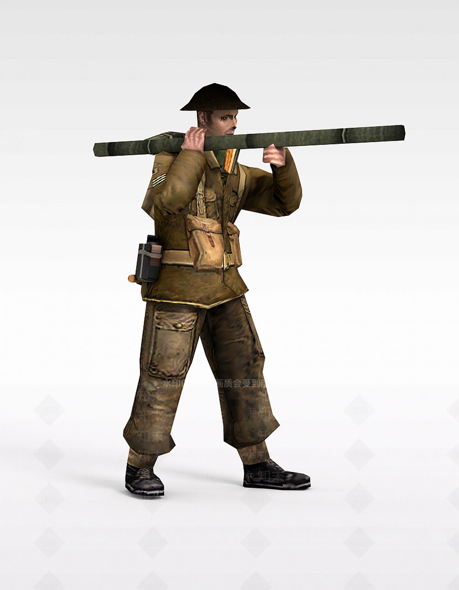现代军人士兵战士男人3D模型下载【ID:1199873200】