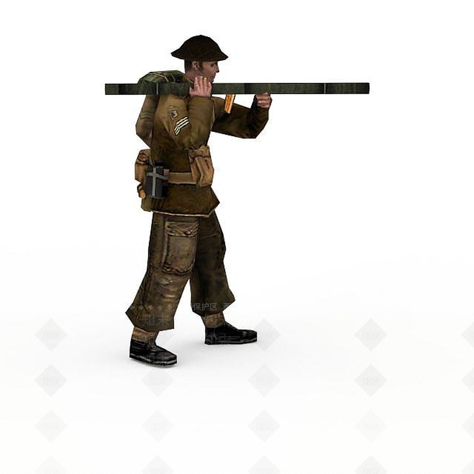 现代军人士兵战士男人3D模型下载【ID:1199873200】