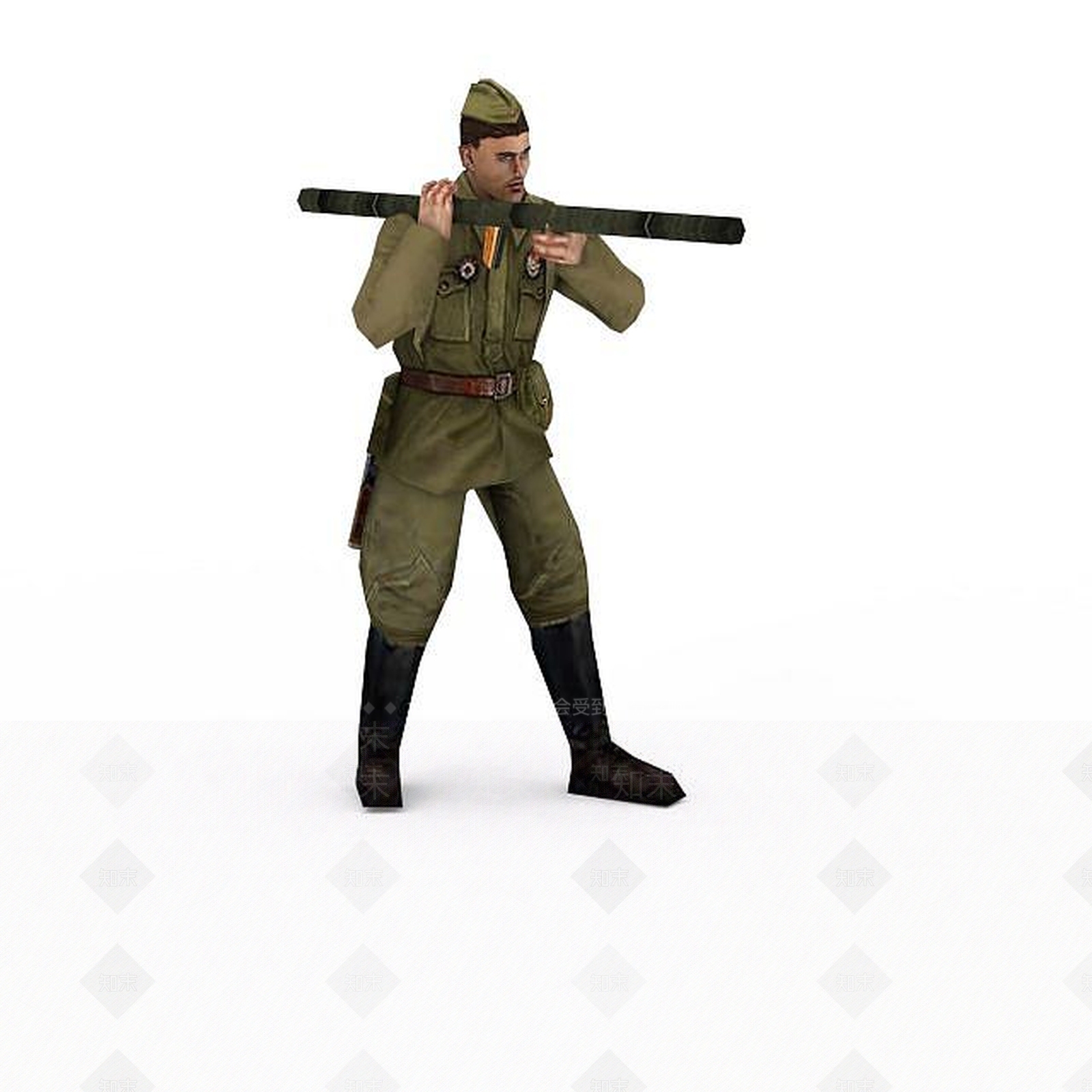 现代军人士兵战士男人3D模型下载【ID:1199873216】