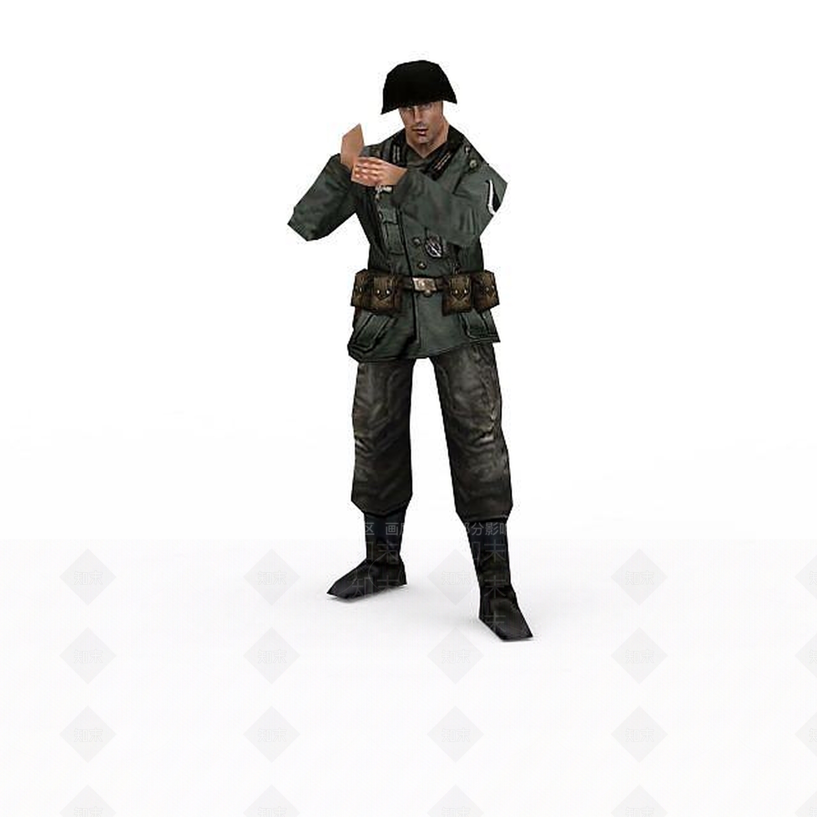 现代军人士兵战士男人3D模型下载【ID:1199873322】