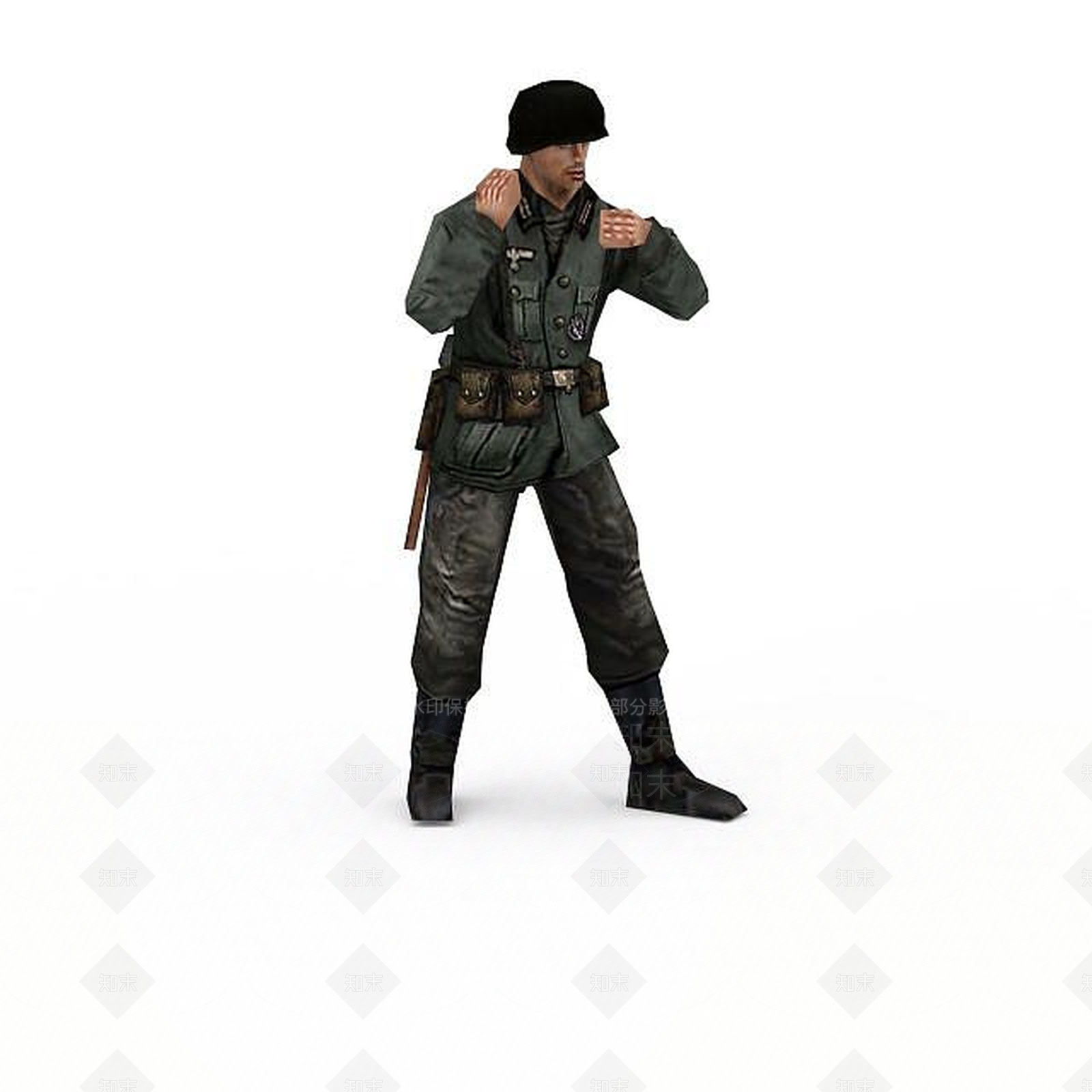 现代军人士兵战士男人3D模型下载【ID:1199873322】