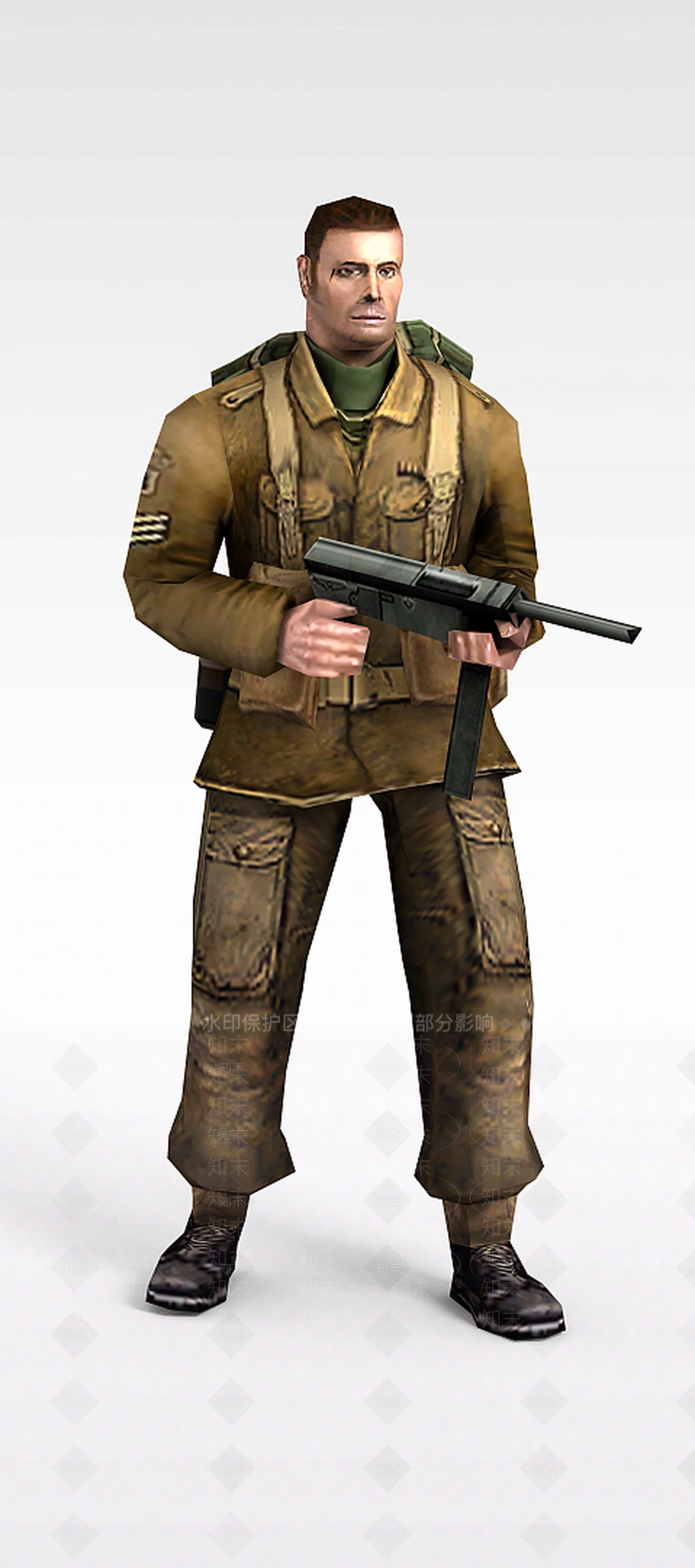 现代军人士兵战士男人3D模型下载【ID:1199873364】