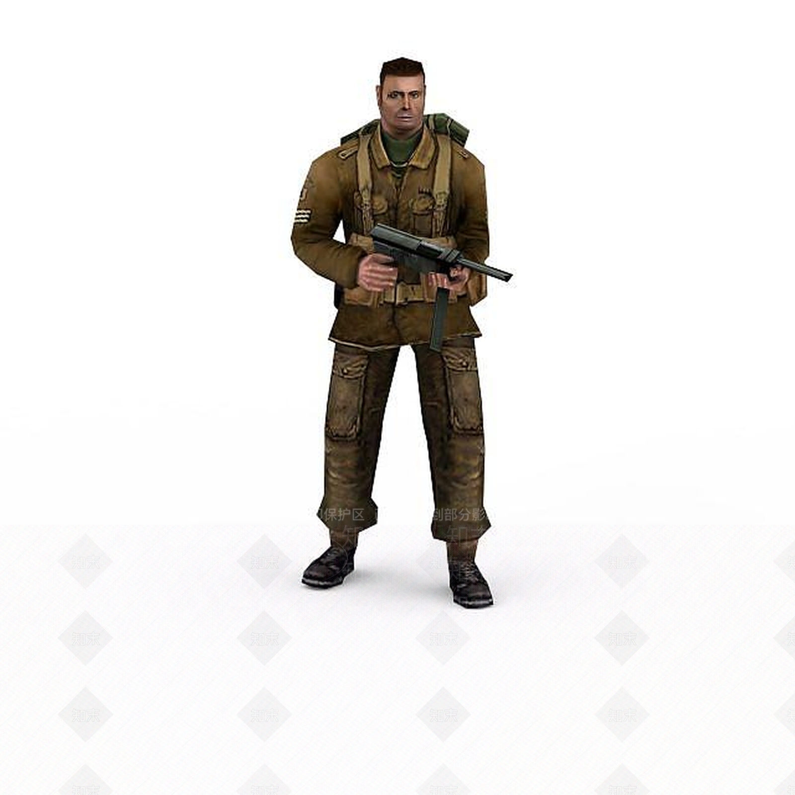 现代军人士兵战士男人3D模型下载【ID:1199873364】