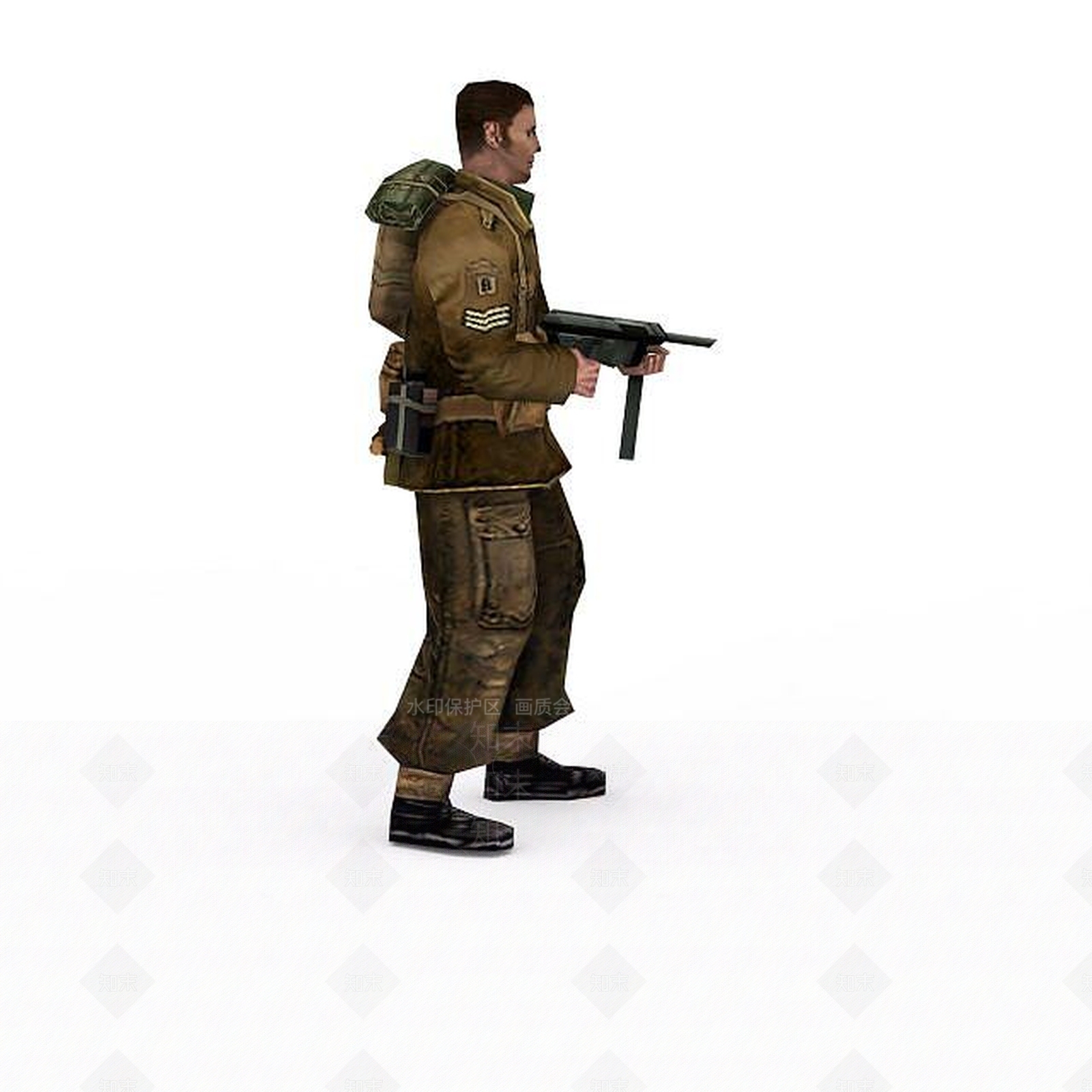 现代军人士兵战士男人3D模型下载【ID:1199873364】