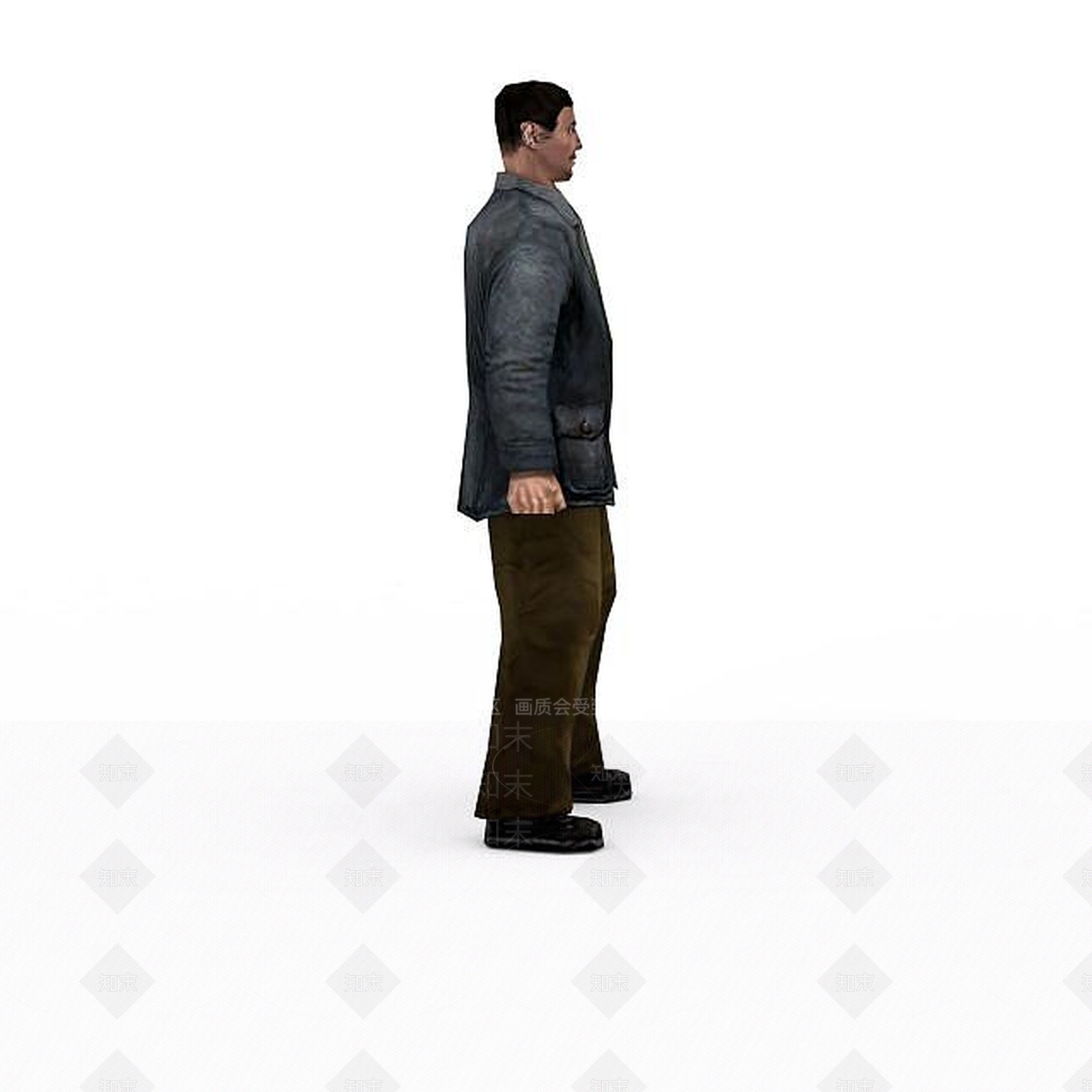 现代欧美男人3D模型下载【ID:1199873490】