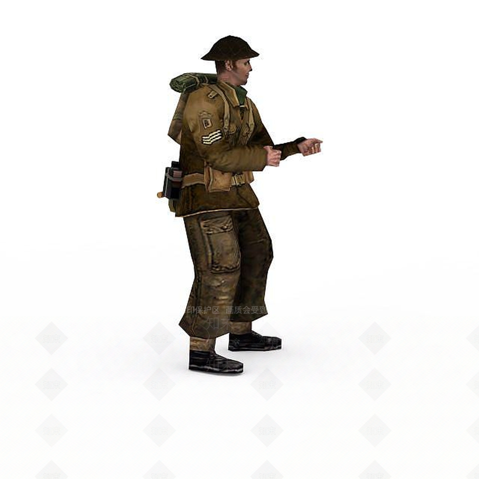 现代军人士兵战士男人3D模型下载【ID:1199873558】