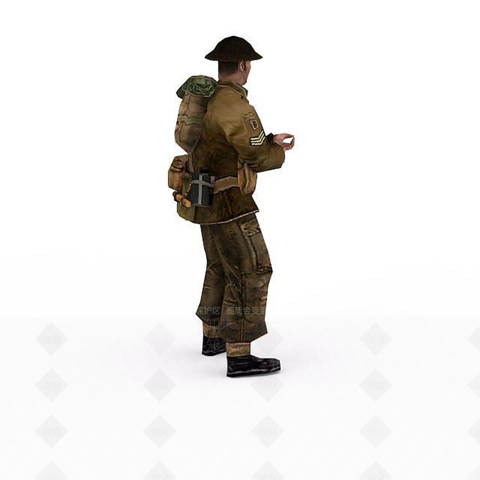 现代军人士兵战士男人3D模型下载【ID:1199873558】