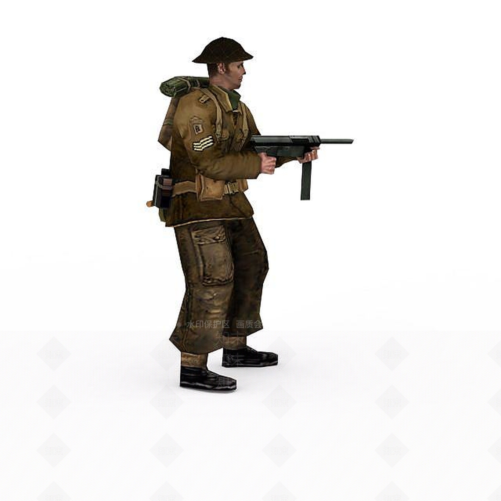 现代军人士兵战士男人3D模型下载【ID:1199873653】