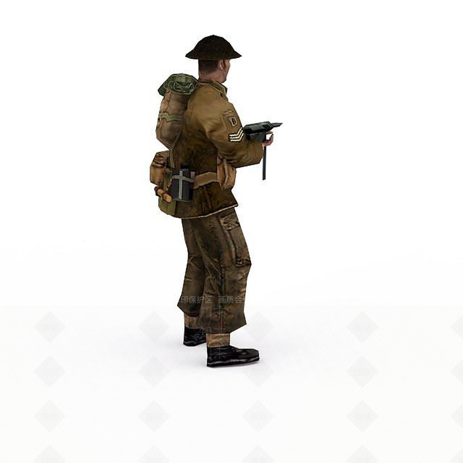 现代军人士兵战士男人3D模型下载【ID:1199873653】
