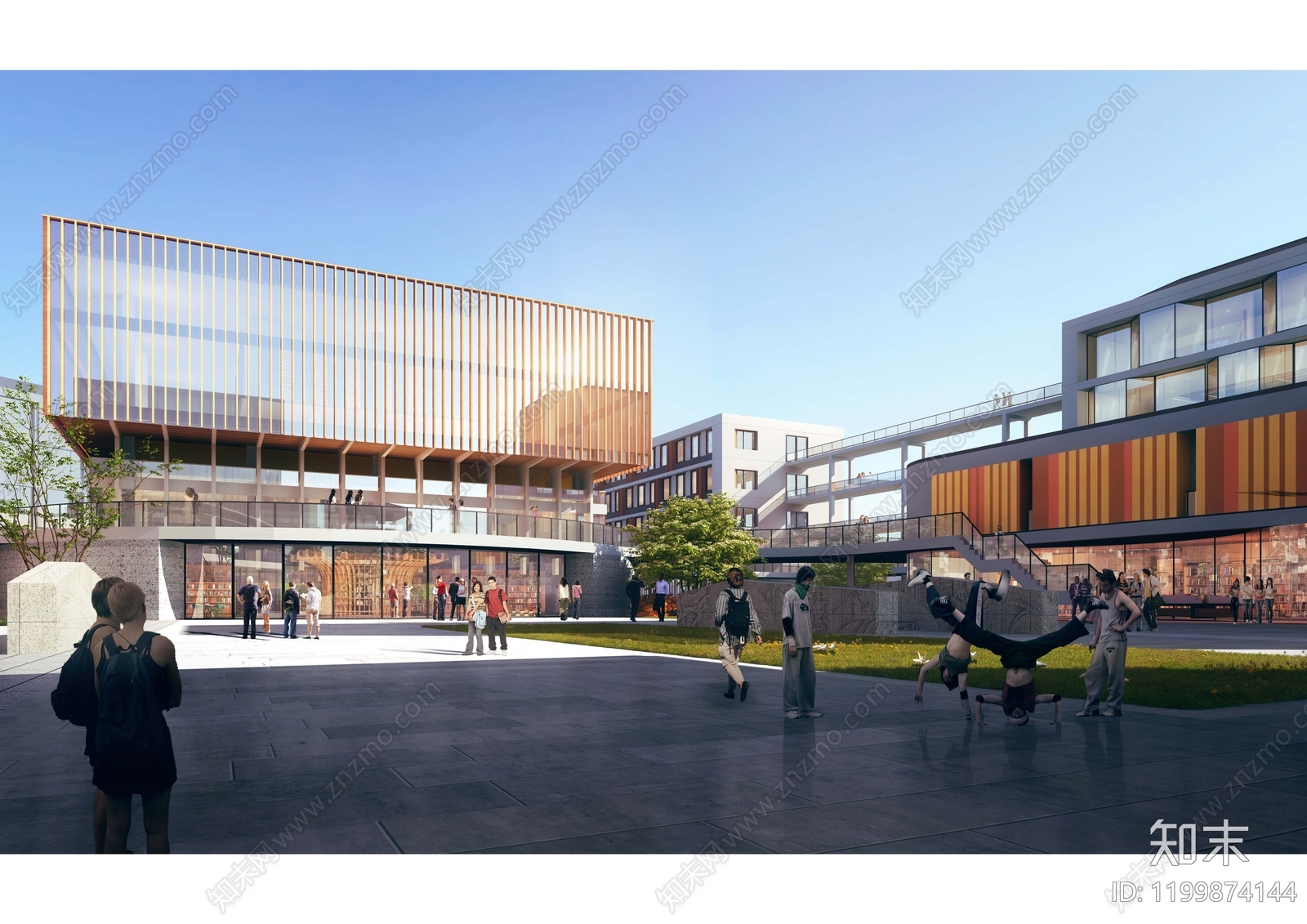 新中式现代中小学建筑下载【ID:1199874144】
