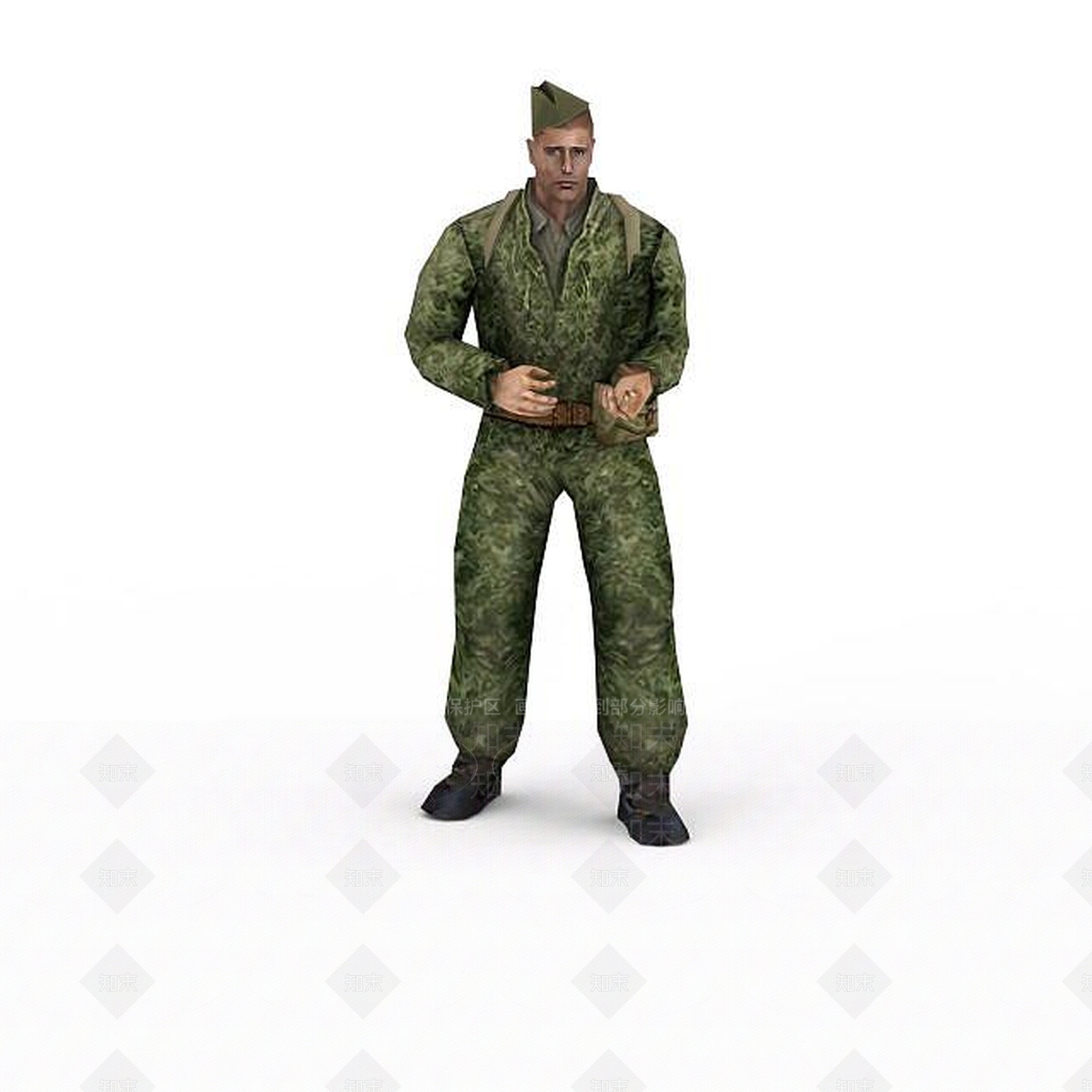 现代军人士兵战士男人3D模型下载【ID:1199873930】