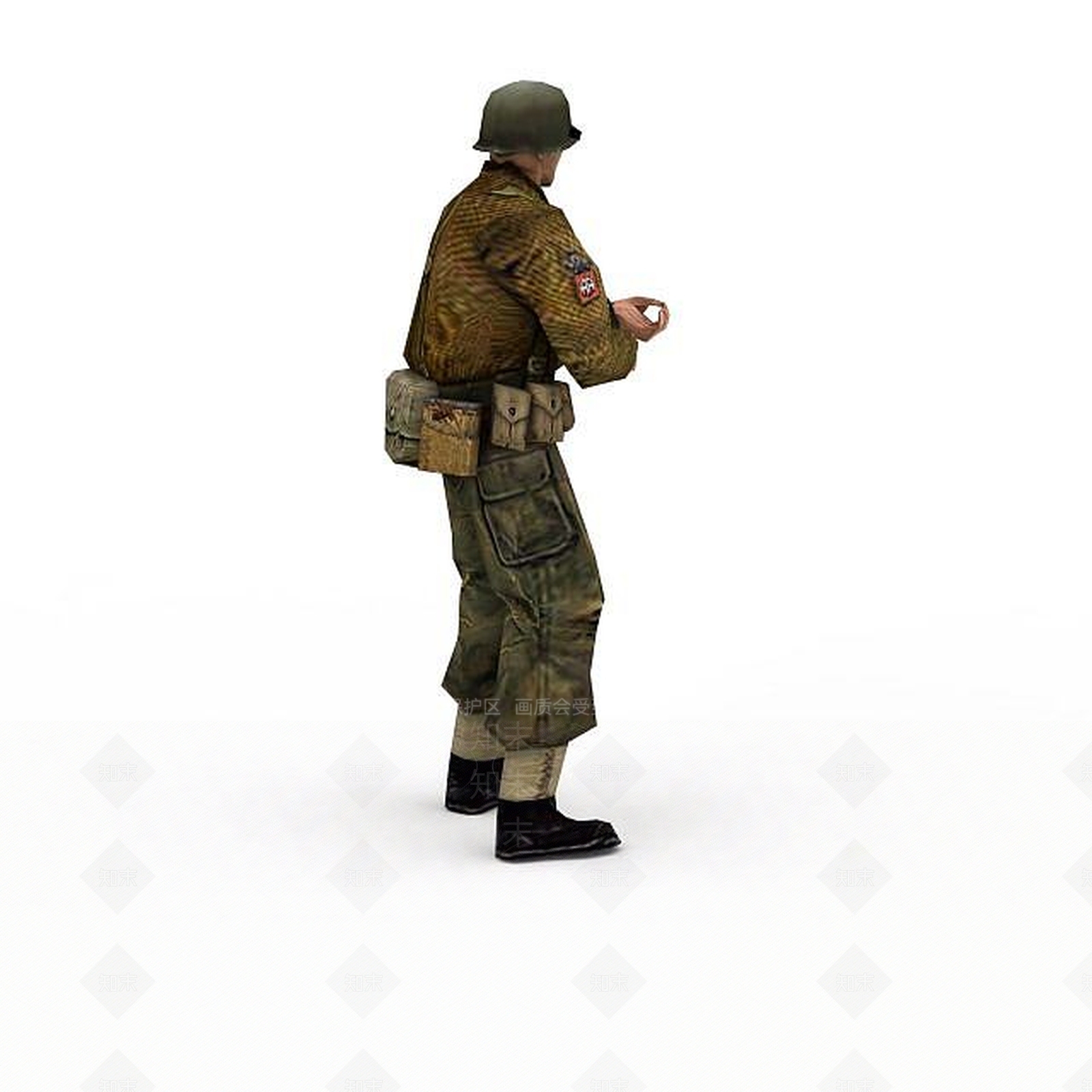现代军人士兵战士男人3D模型下载【ID:1199874064】