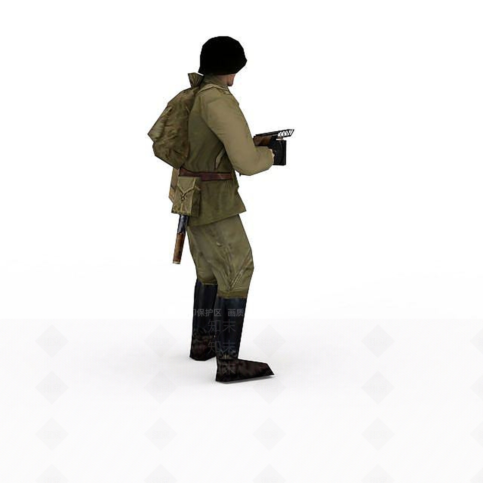 现代军人士兵战士男人3D模型下载【ID:1199874151】