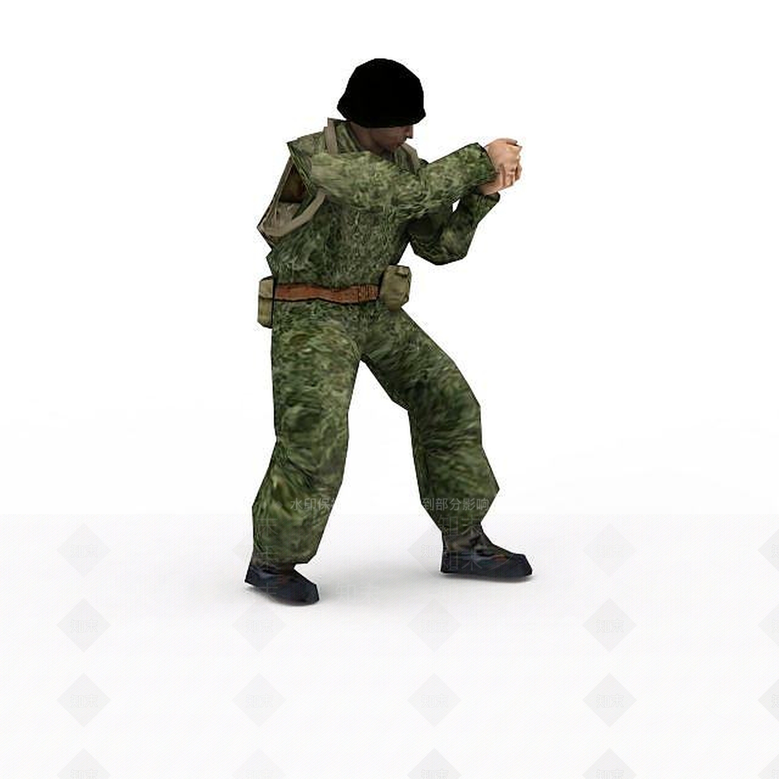 现代军人士兵战士男人3D模型下载【ID:1199874169】