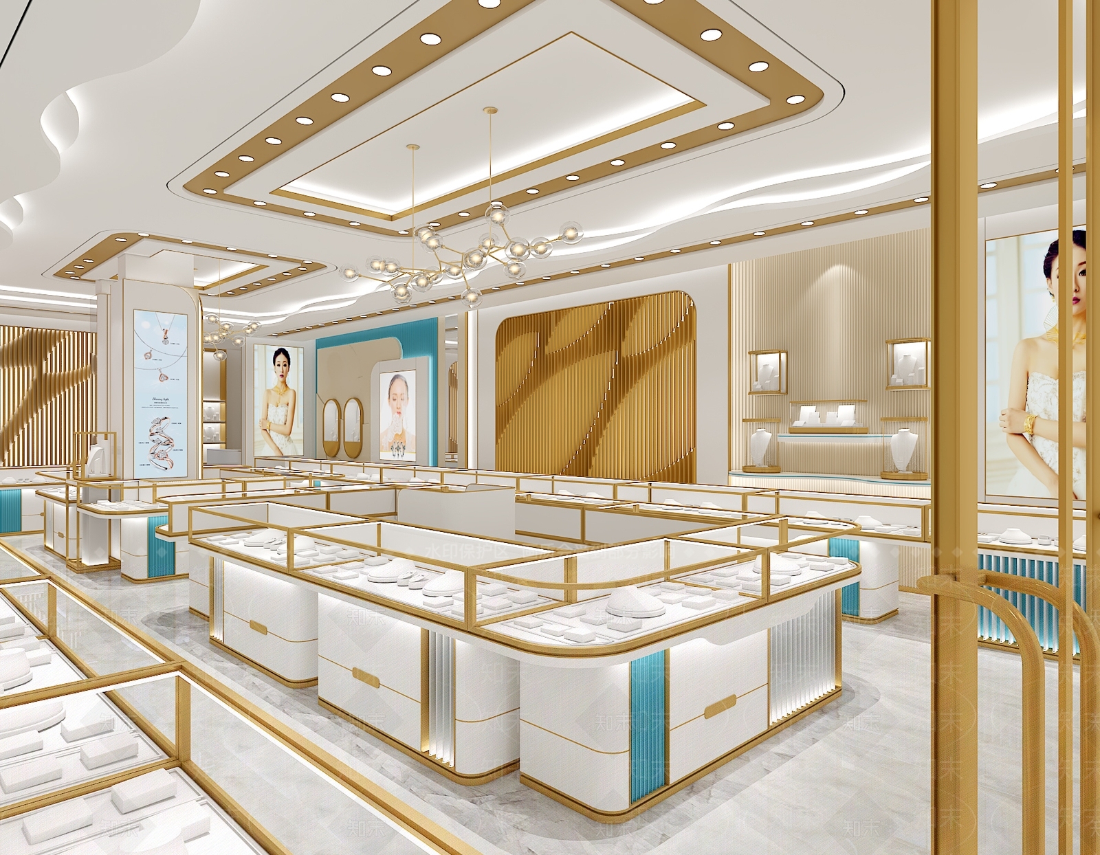 现代珠宝店3D模型下载【ID:1199874609】