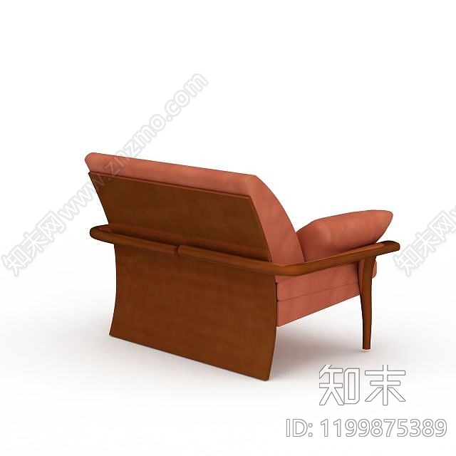 现代简约粉色沙发椅3D模型下载【ID:1199875389】