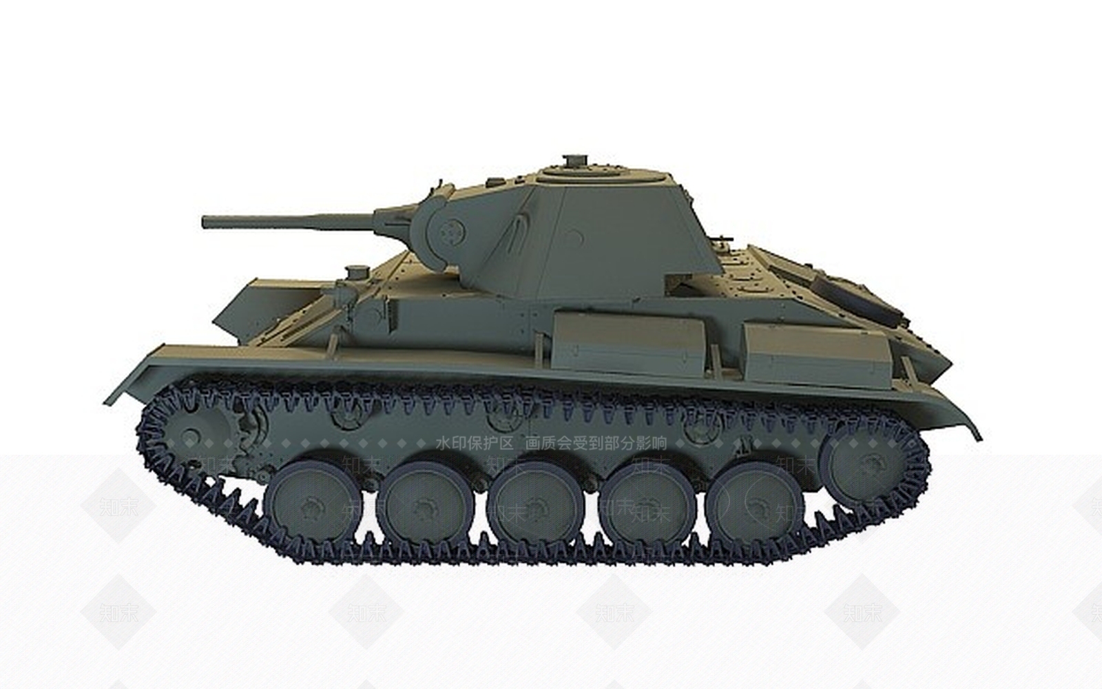 现代97式中型坦克3D模型下载【ID:1199875593】