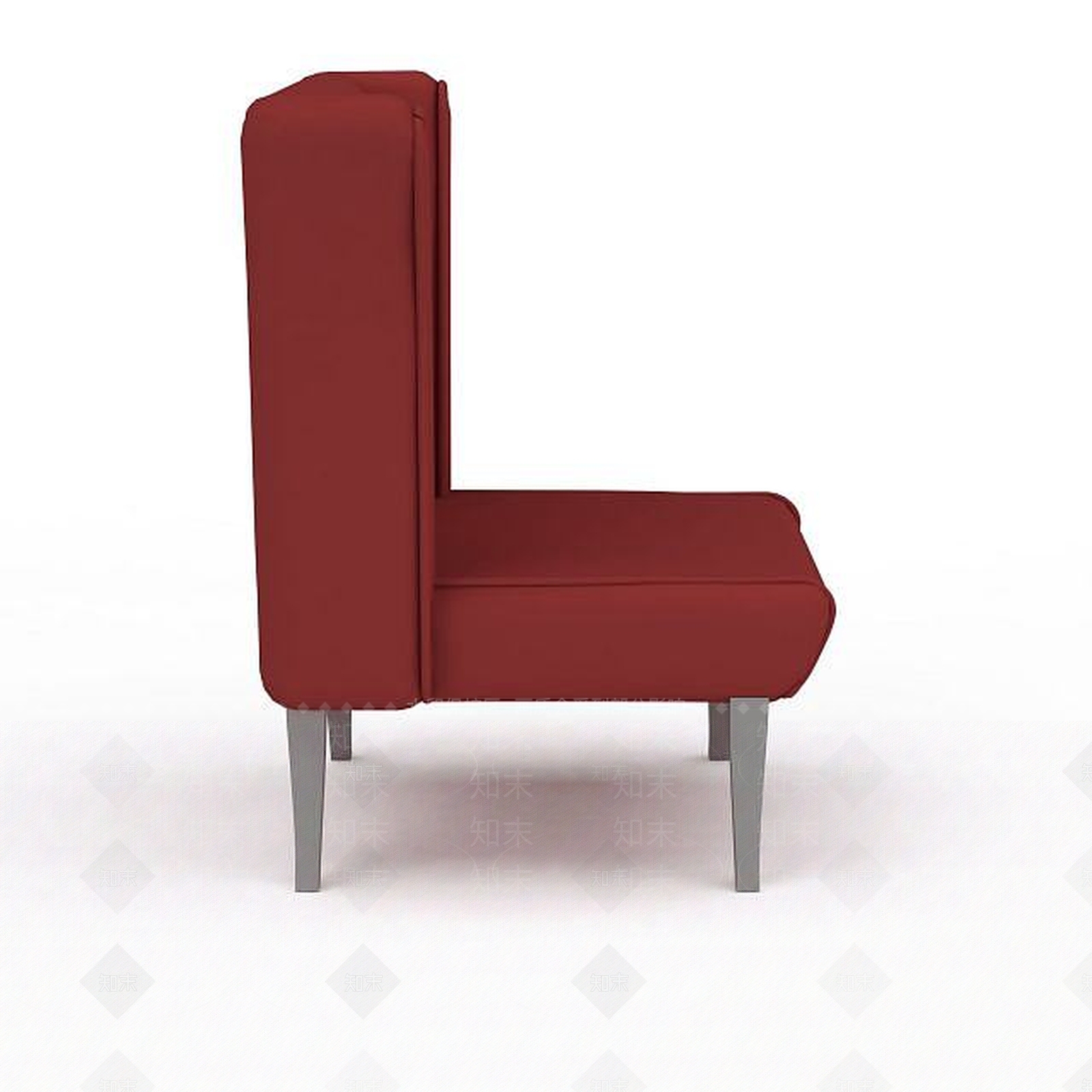 现代精品红色靠背沙发椅3D模型下载【ID:1199875716】