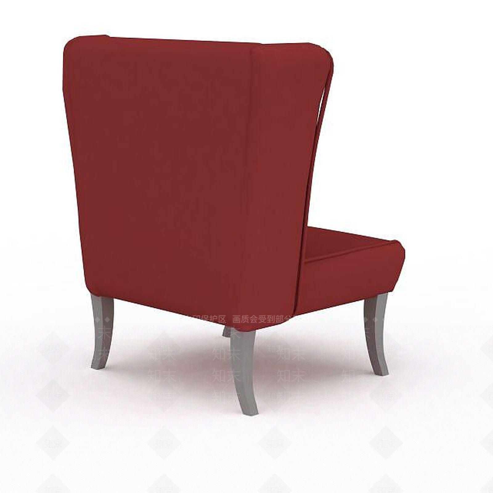 现代精品红色靠背沙发椅3D模型下载【ID:1199875716】