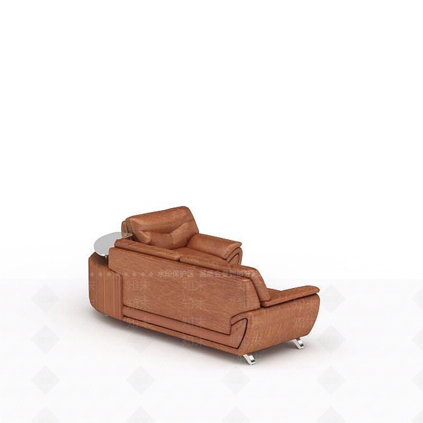 现代皮质转角沙发3D模型下载【ID:1199876604】