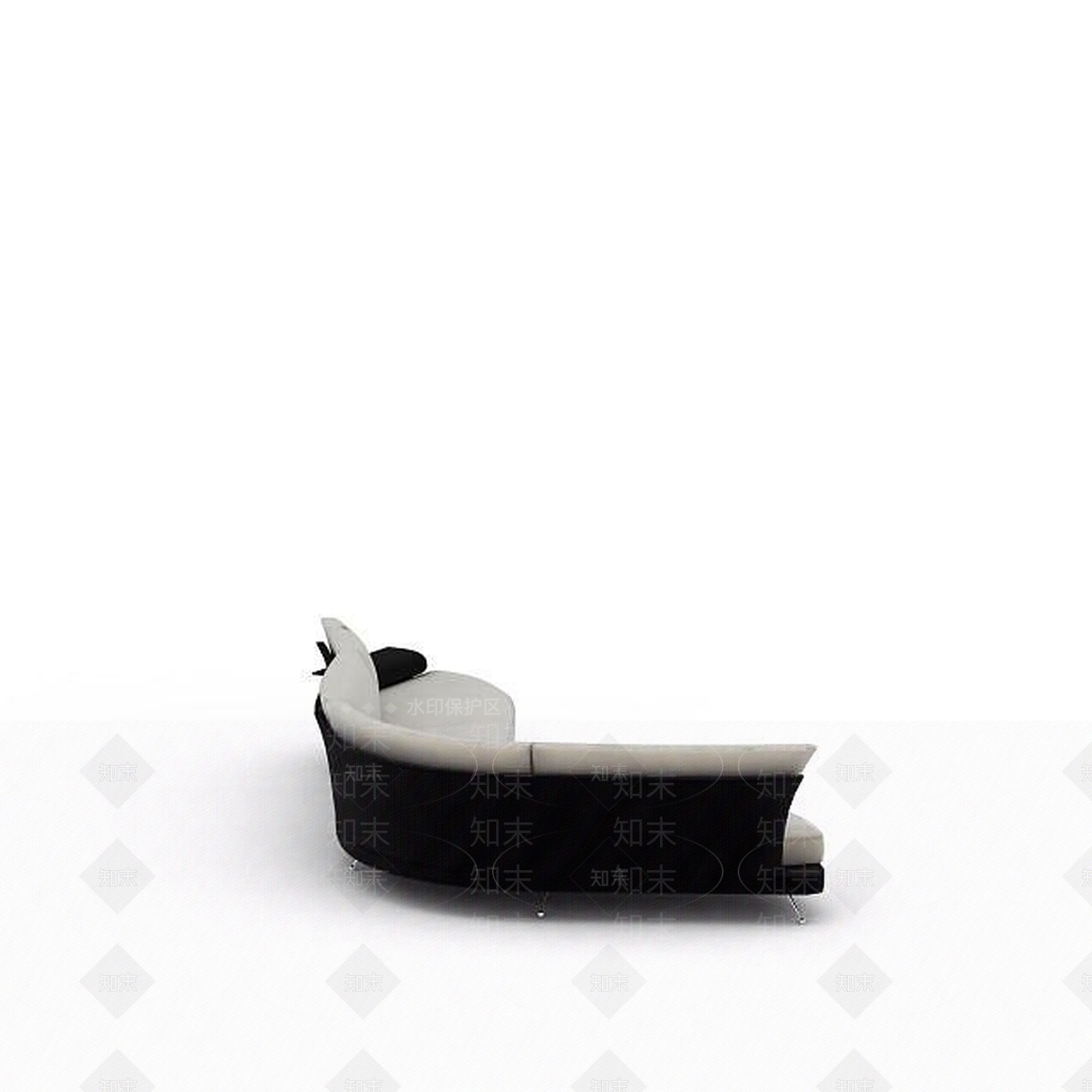 现代时尚布艺多人沙发3D模型下载【ID:1199876966】