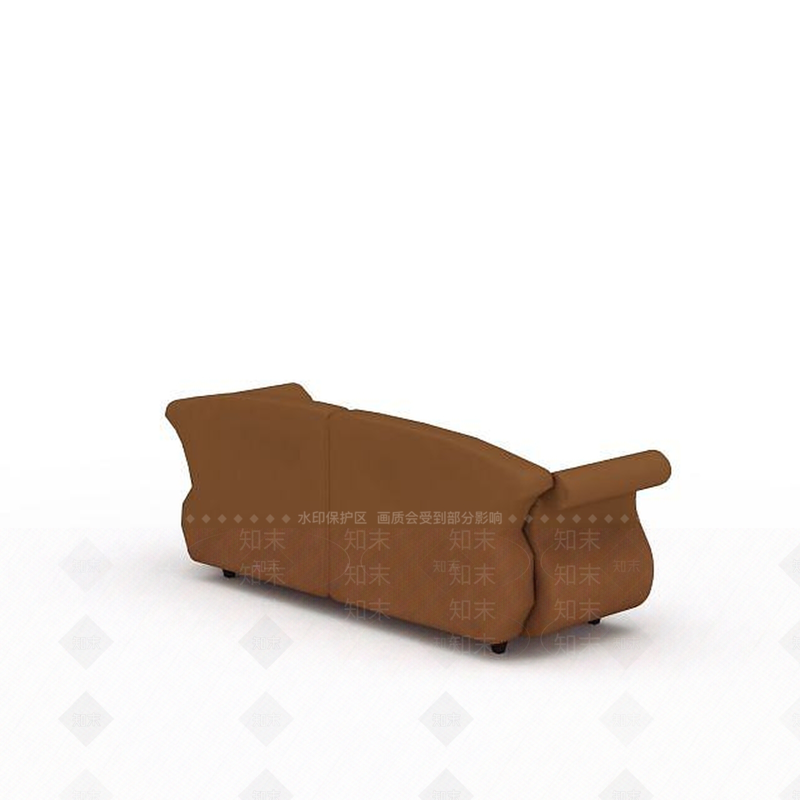 现代布艺双人沙发3D模型下载【ID:1199877757】