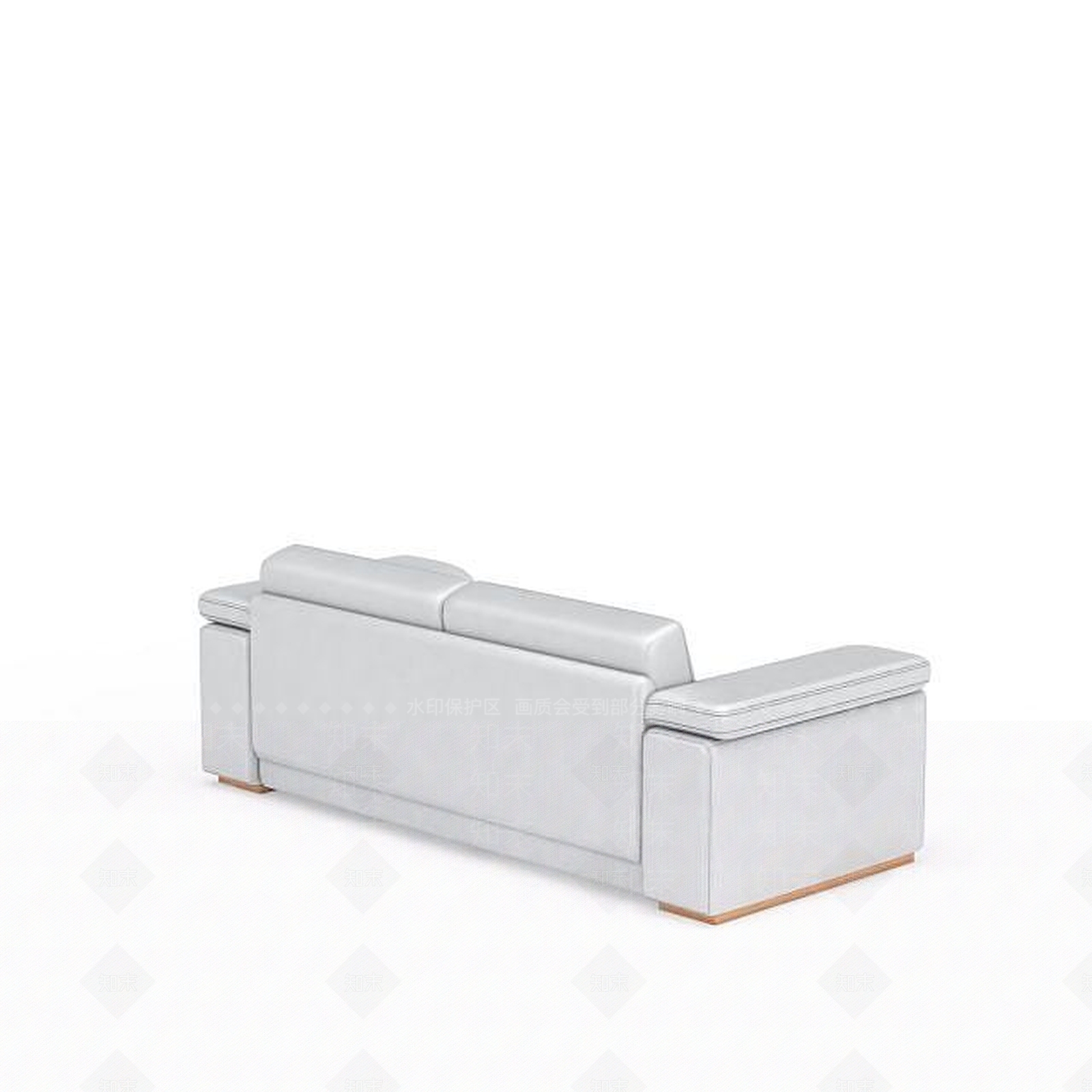 现代精品白色双人沙发3D模型下载【ID:1199878042】