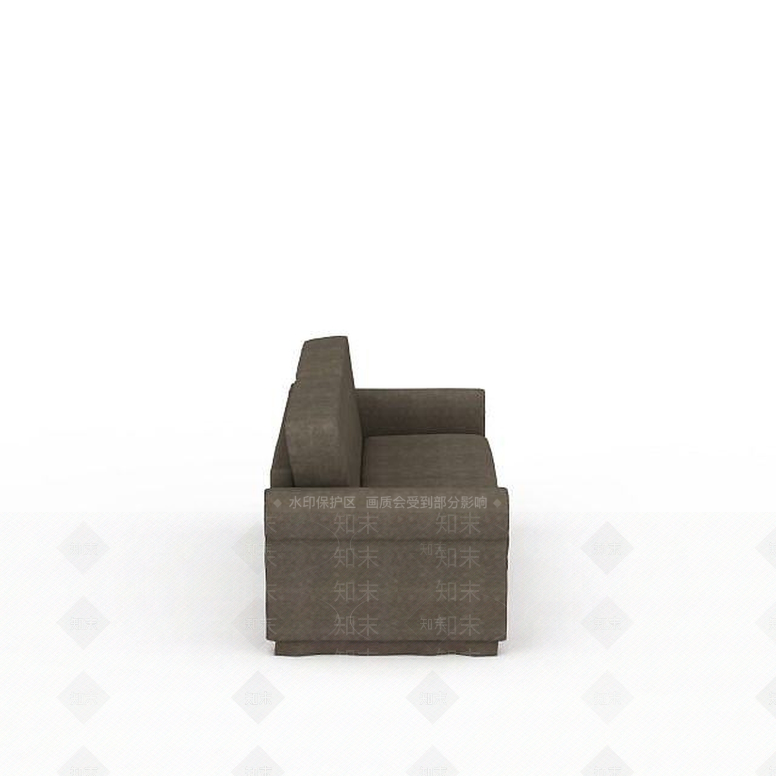现代高档布艺双人沙发3D模型下载【ID:1199878308】