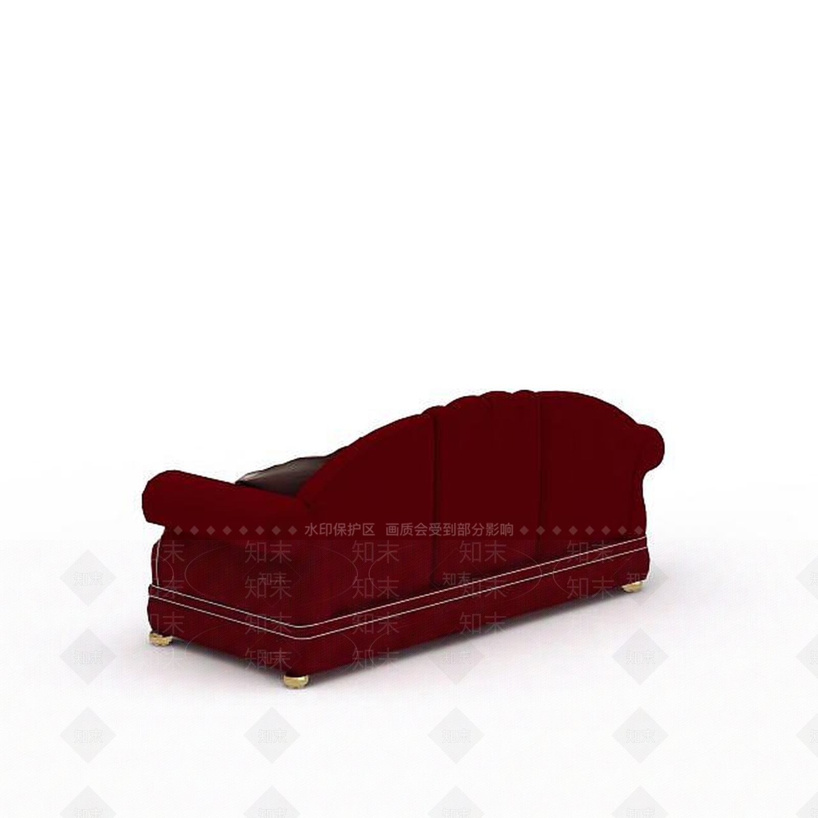 欧式古典欧式钮扣双人沙发3D模型下载【ID:1199878442】