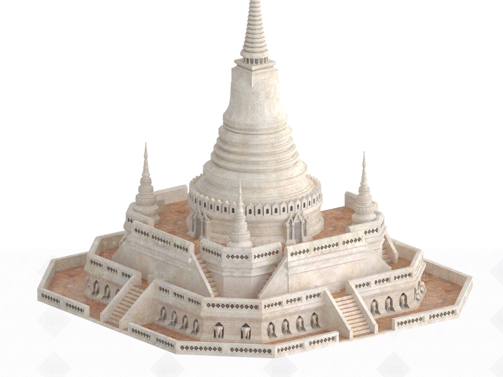 现代艺术风格建筑3D模型下载【ID:1199878644】