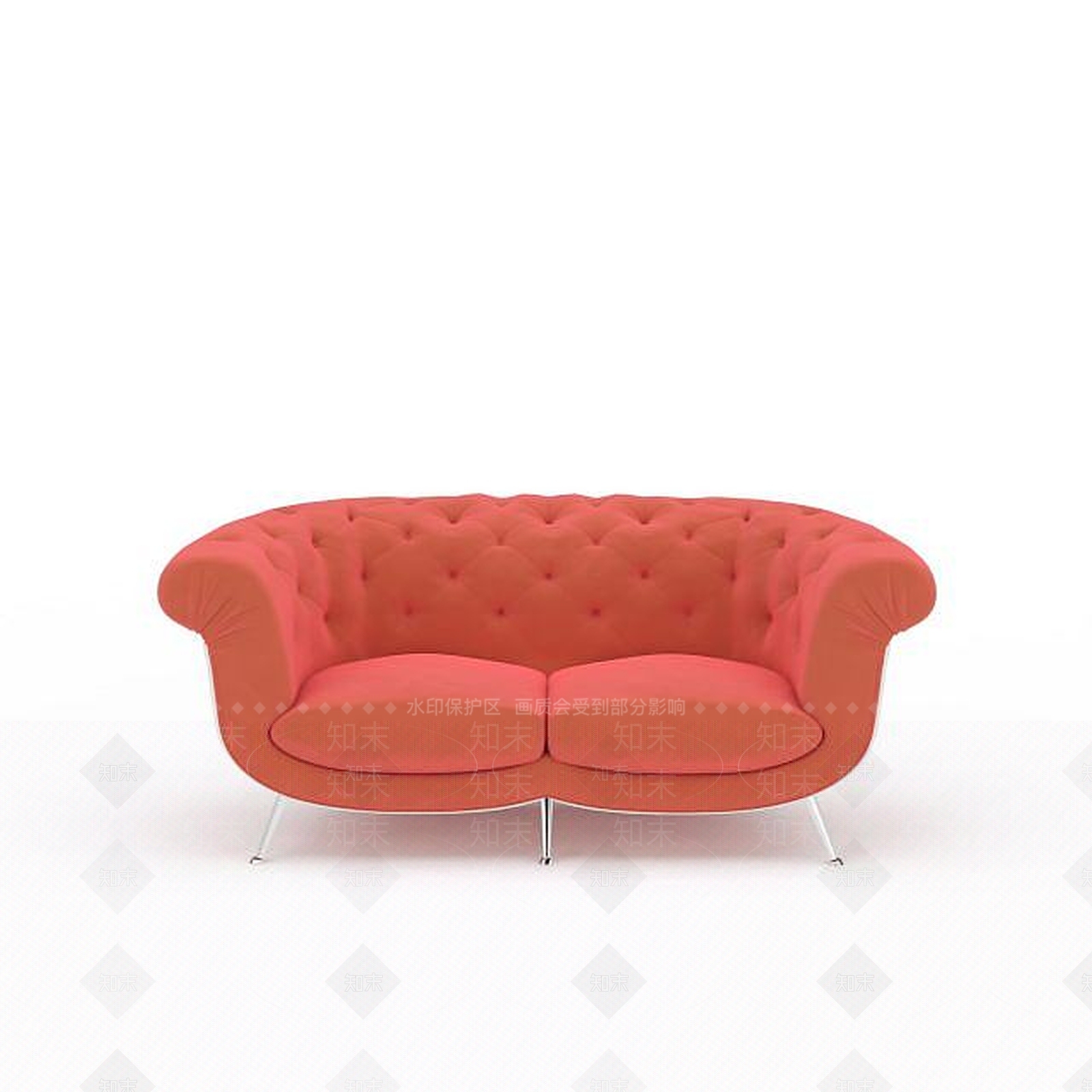 美式精品美式软包双人沙发3D模型下载【ID:1199879068】