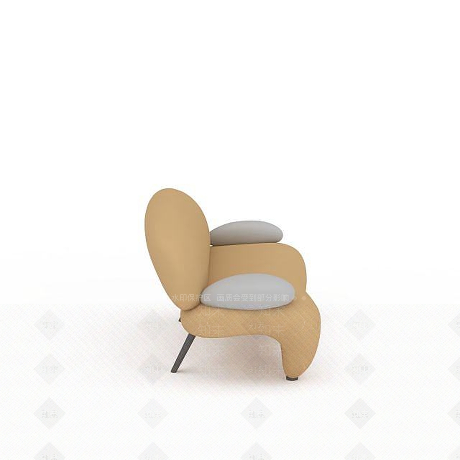 现代布艺沙发3D模型下载【ID:1199881682】