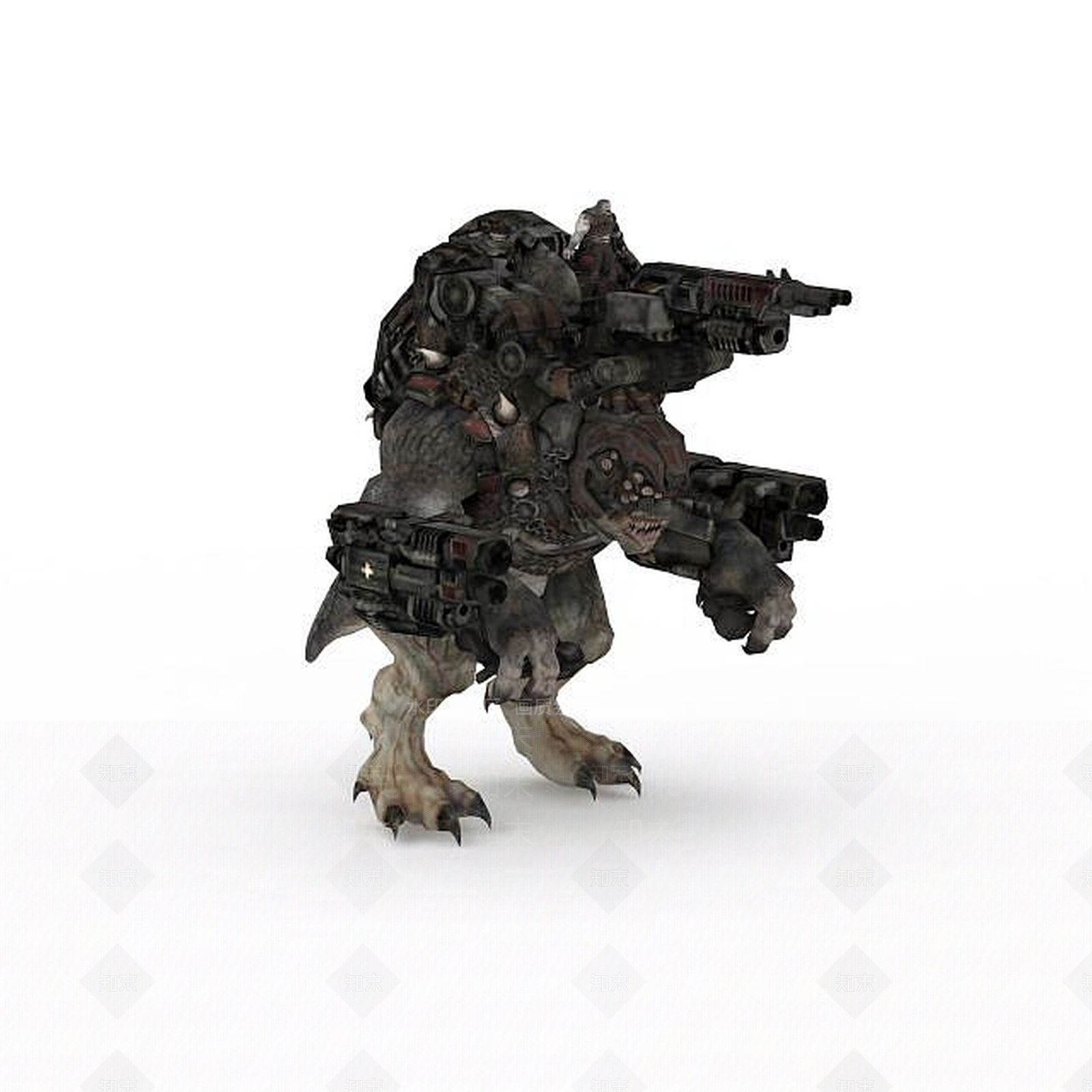 现代游戏角色高精度怪兽3D模型下载【ID:1199882591】