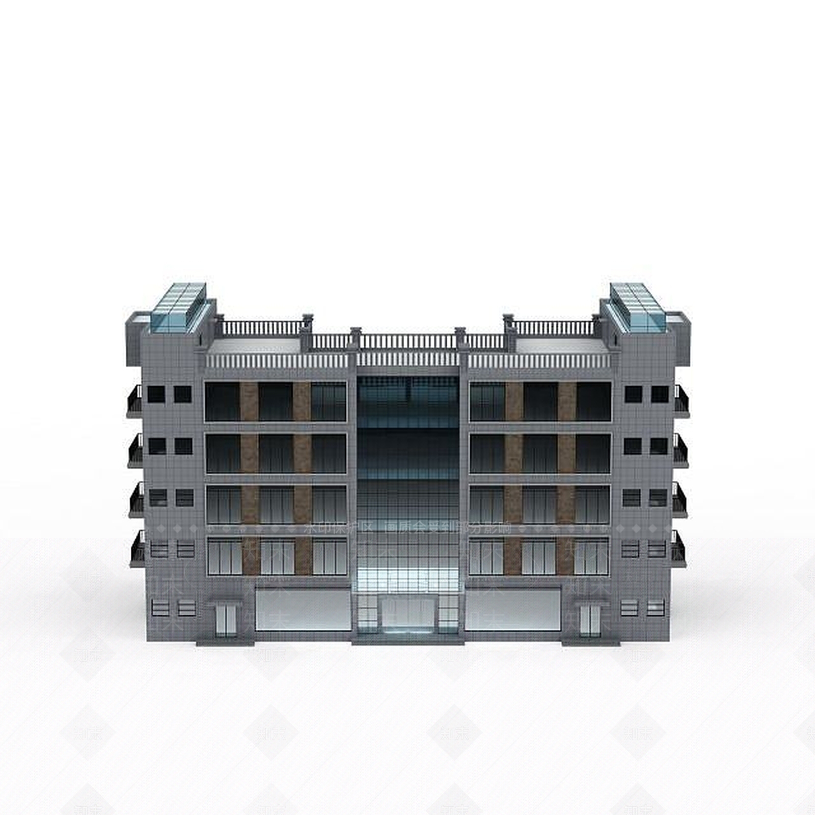 现代办公楼3D模型下载【ID:1199883723】