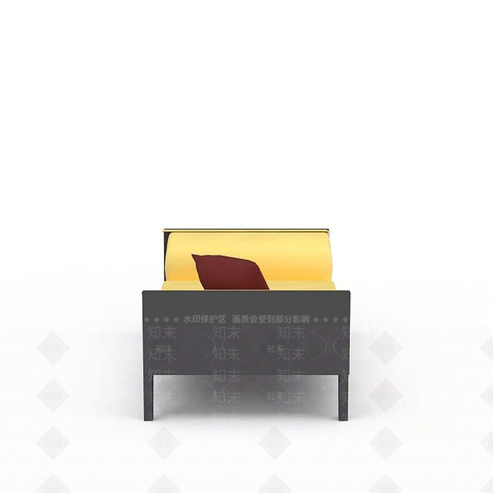 现代单人沙发床3D模型下载【ID:1199884074】