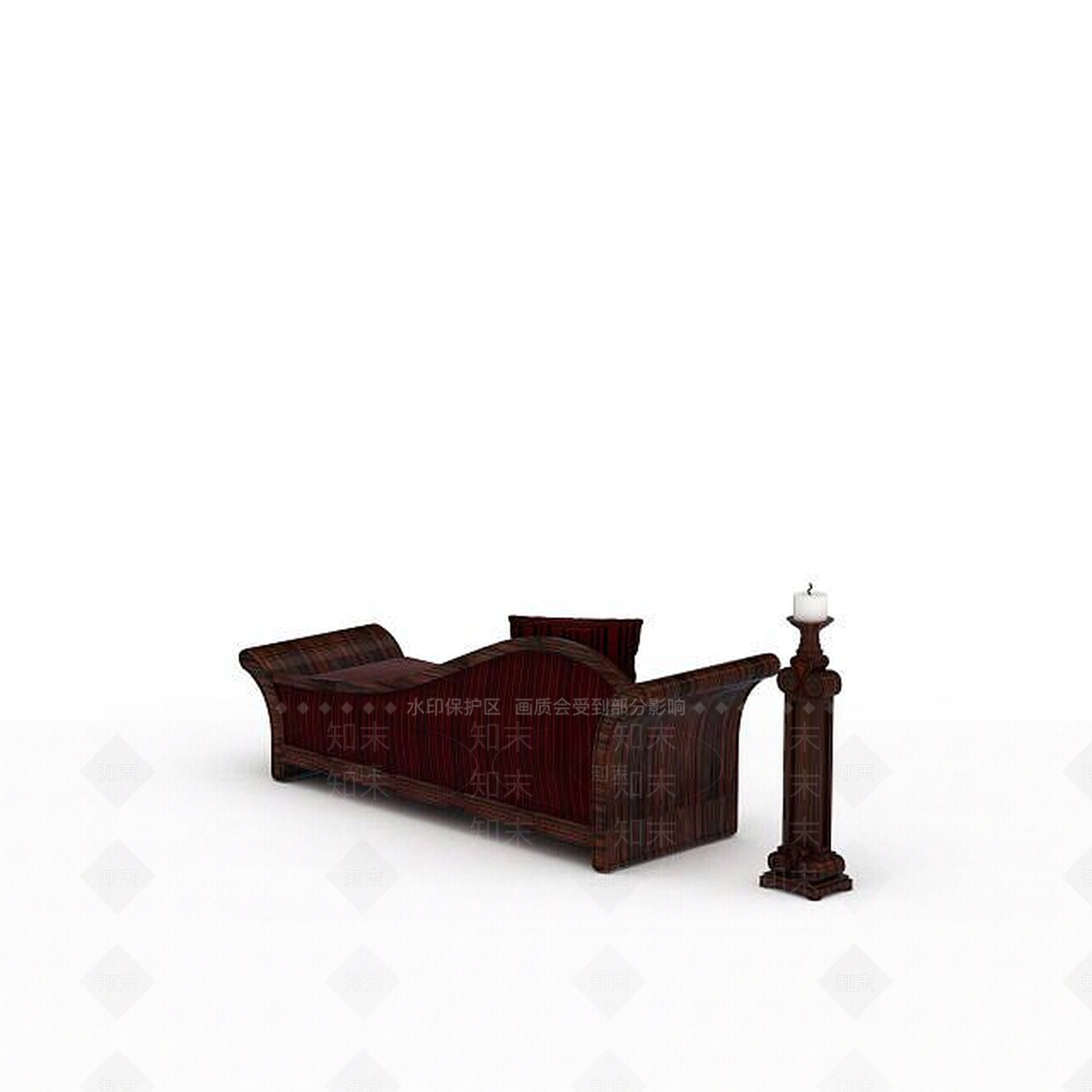 现代实木沙发床3D模型下载【ID:1199884148】