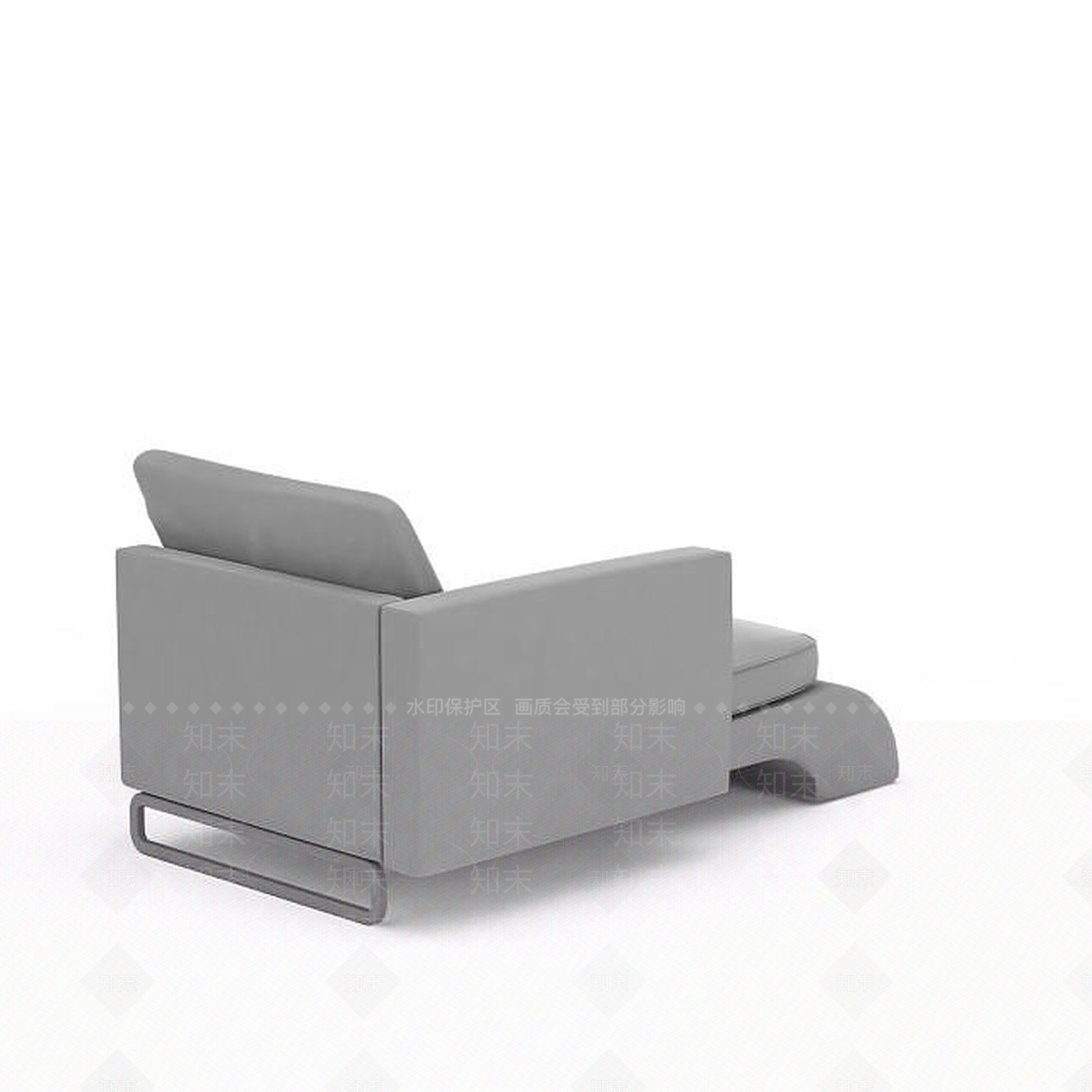 现代单人沙发床3D模型下载【ID:1199884299】