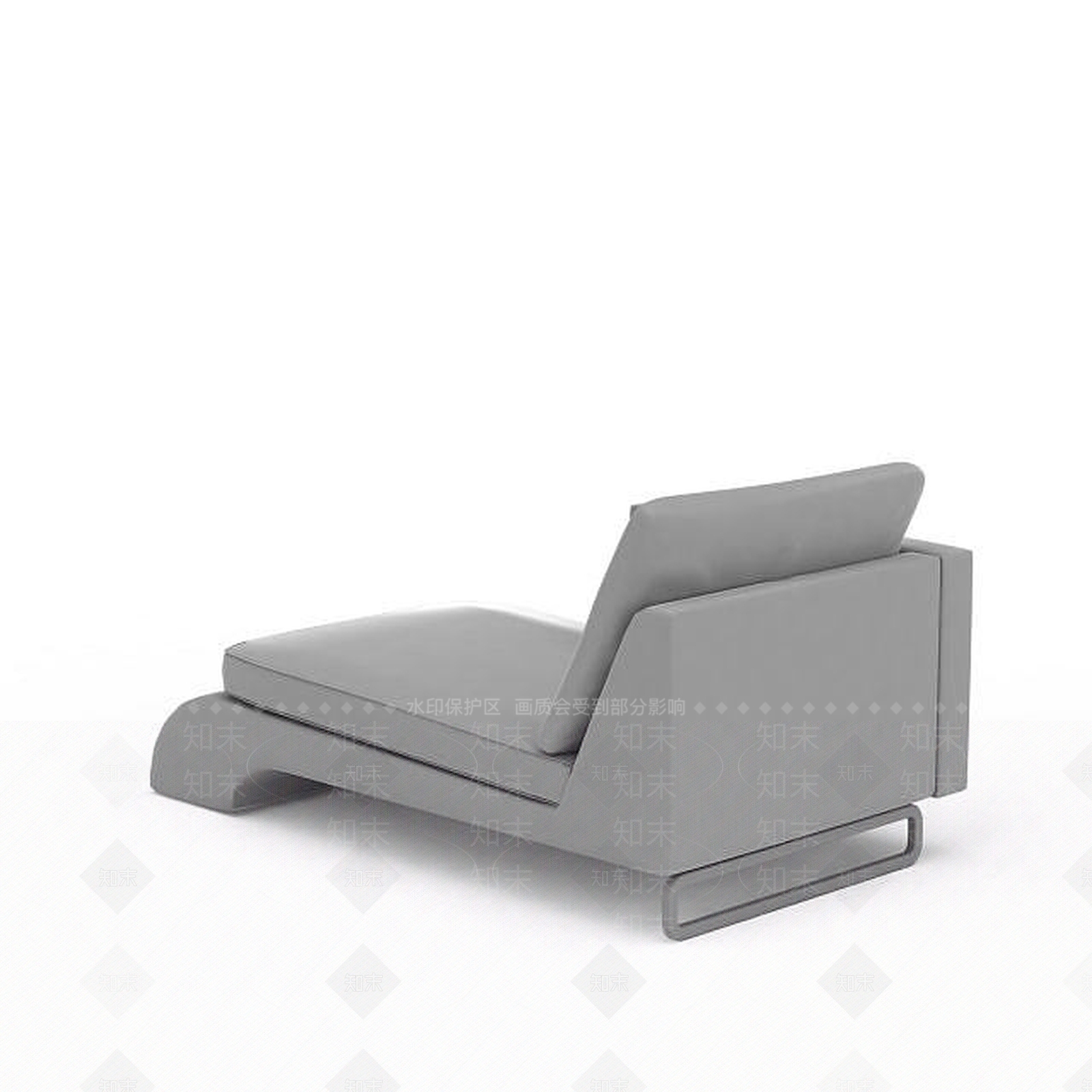 现代单人沙发床3D模型下载【ID:1199884299】
