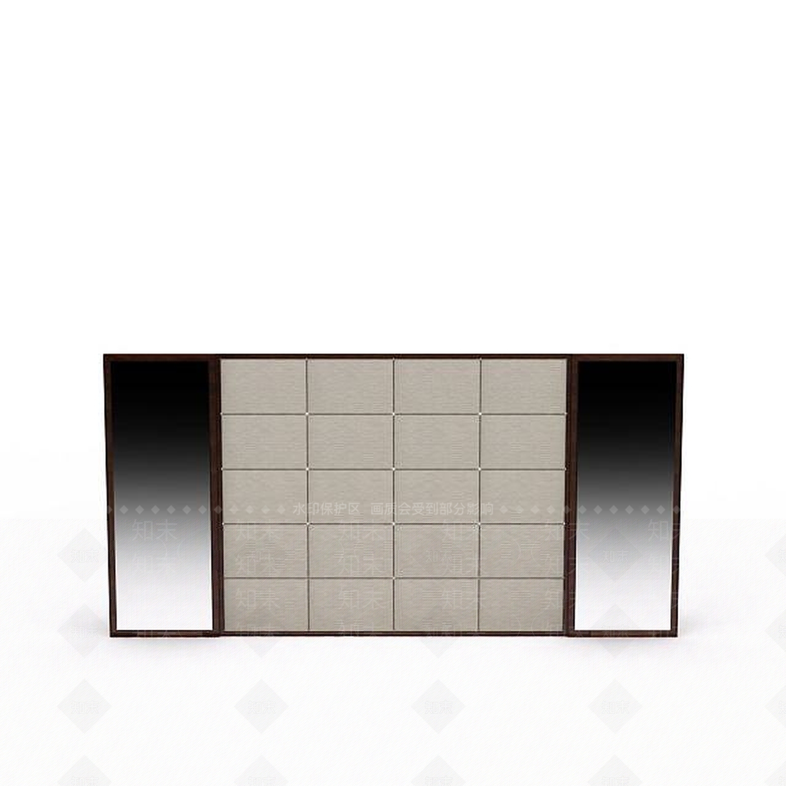 现代酒店套间单人床3D模型下载【ID:1199885212】