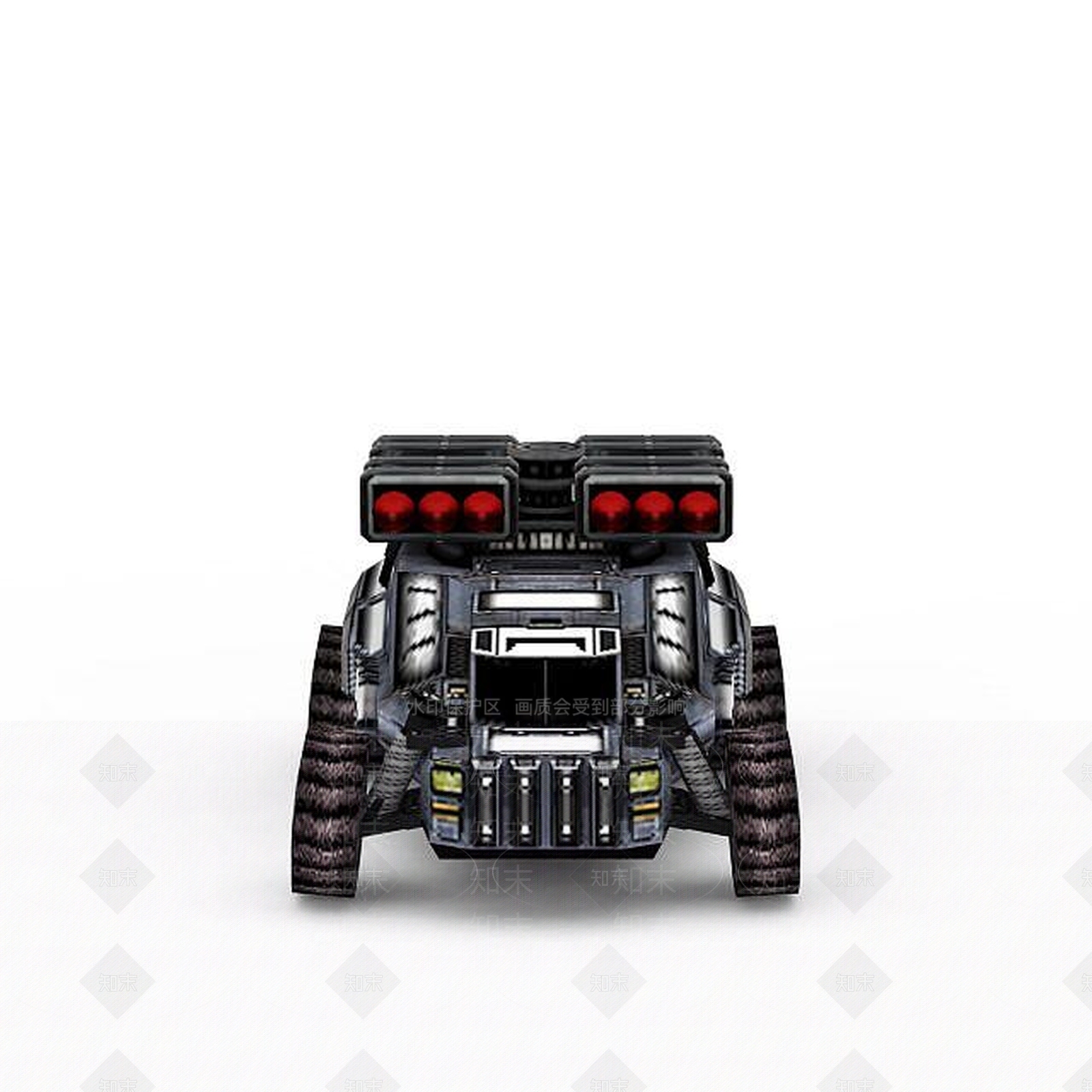 现代红色警戒美军坦克游戏装备3D模型下载【ID:1199886065】