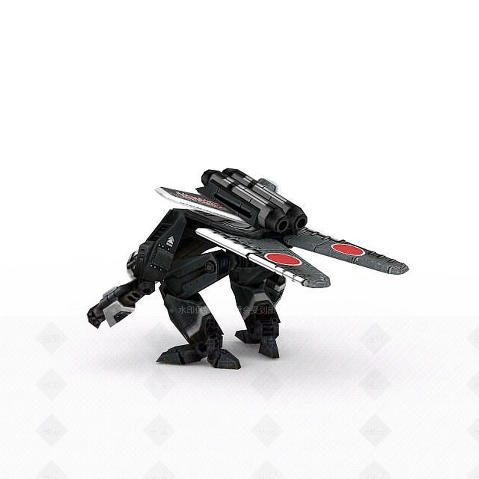 现代红色警戒坦克游戏装备3D模型下载【ID:1199886273】