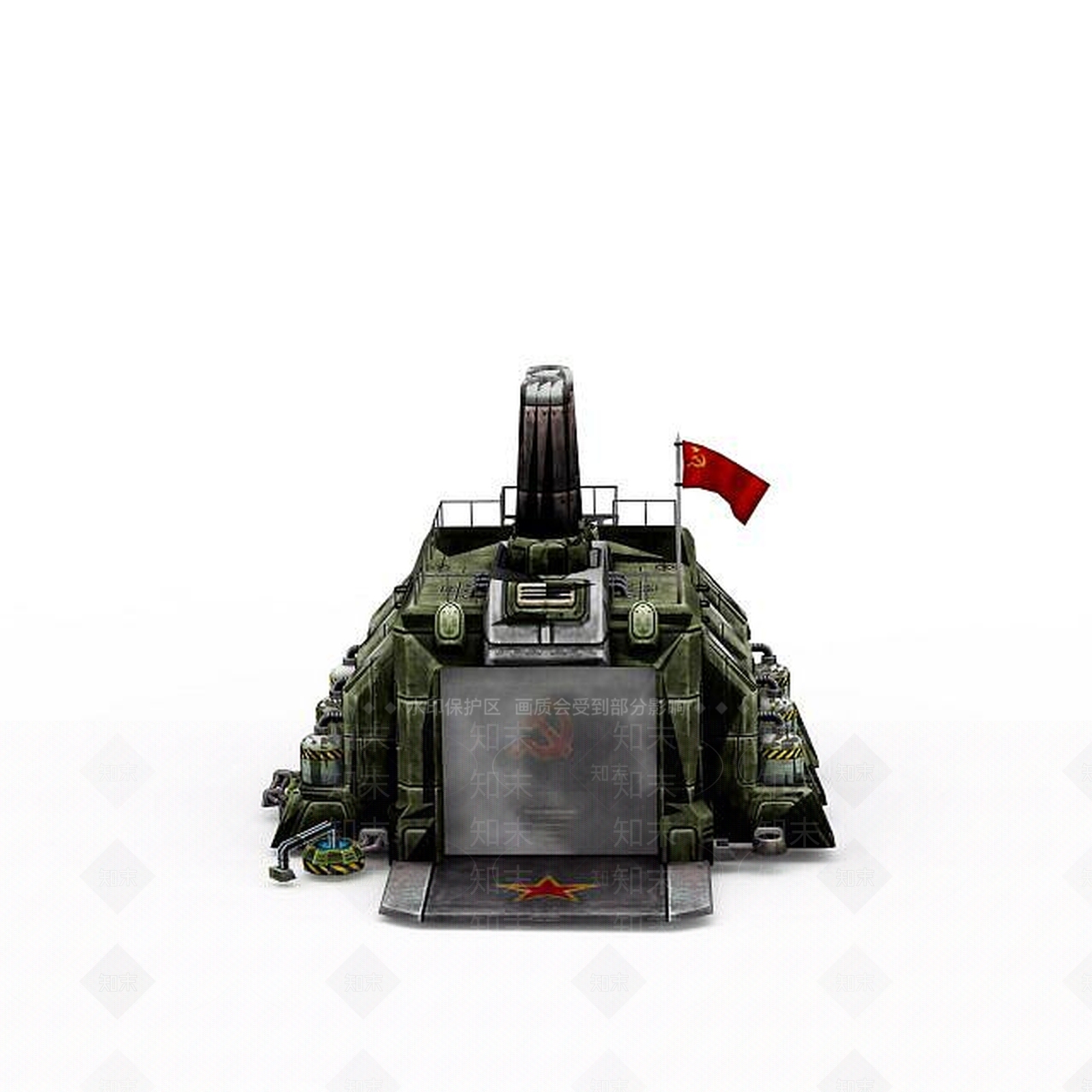 现代红色警戒苏联建筑设备游戏装备3D模型下载【ID:1199886683】