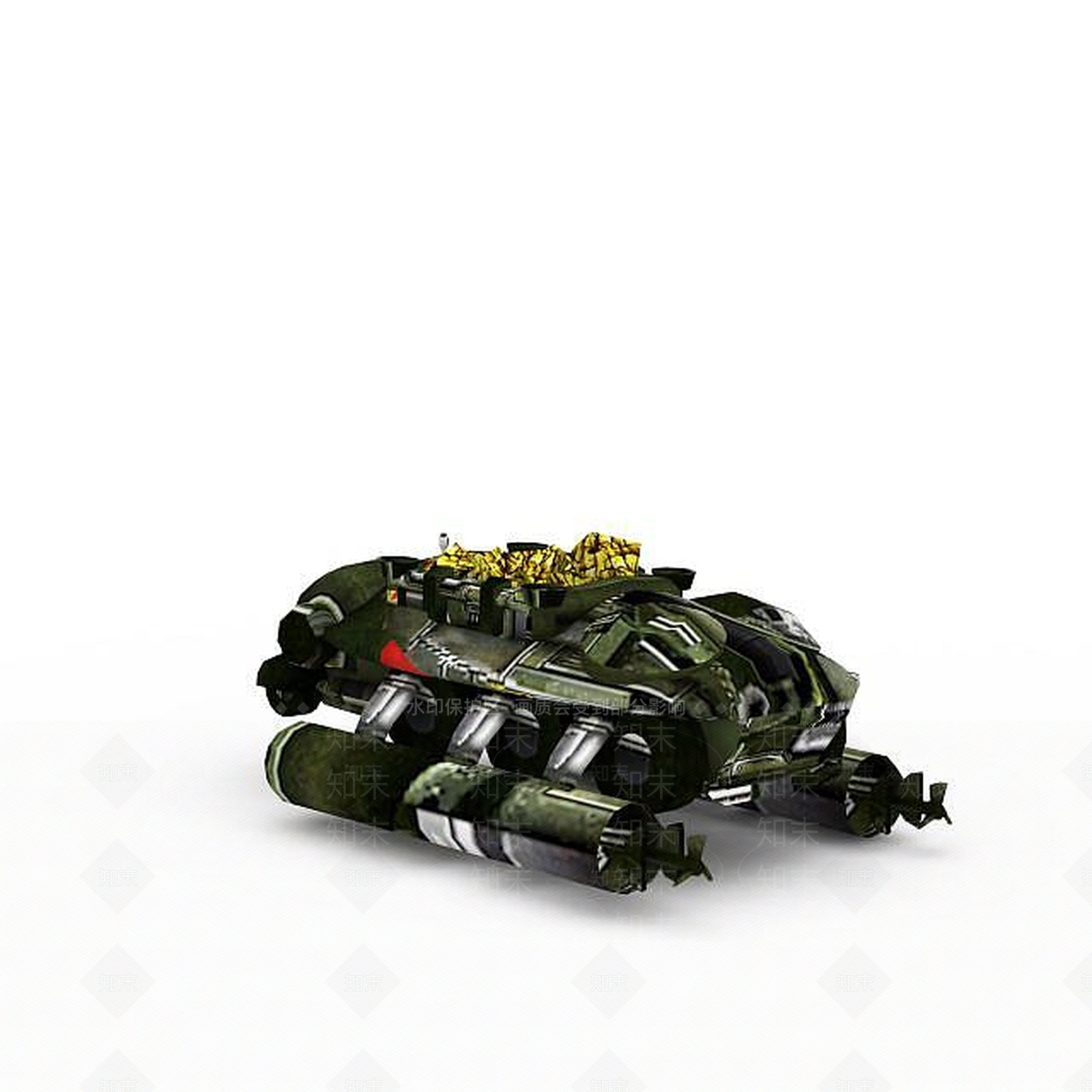 现代红色警戒游戏战舰3D模型下载【ID:1199887305】