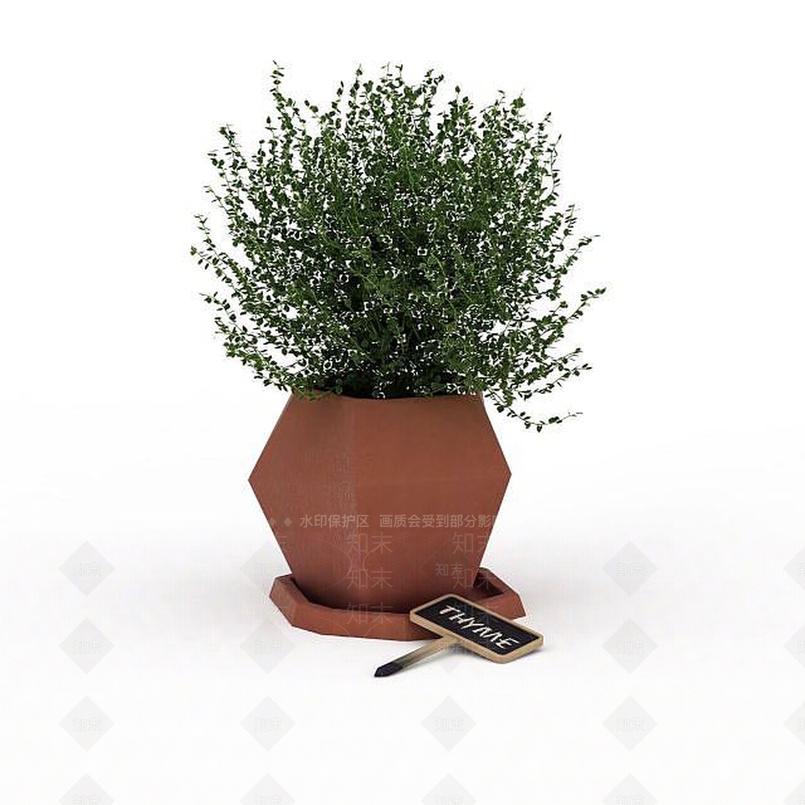 现代绿植盆栽3D模型下载【ID:1199888674】