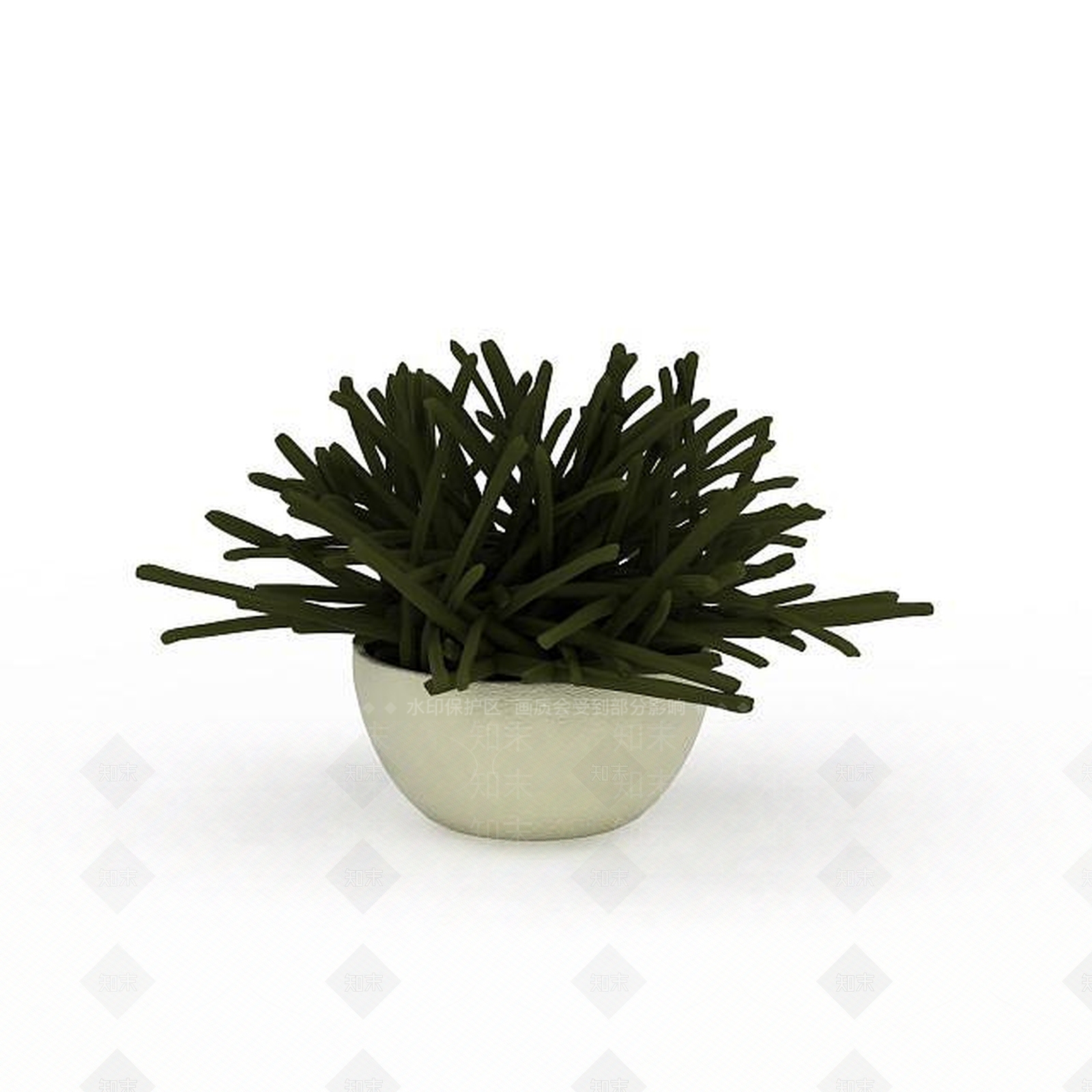 现代花草盆栽3D模型下载【ID:1199889054】